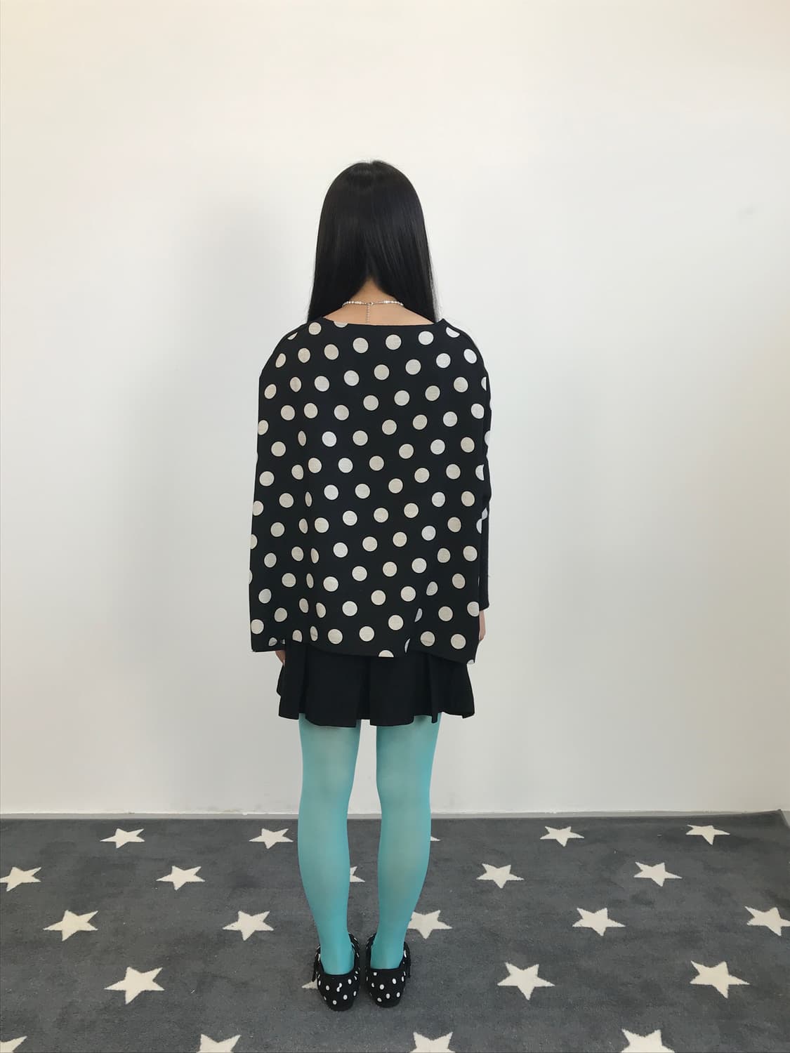 Beardsley Polka Dot Back Knit Top 상품이미지1