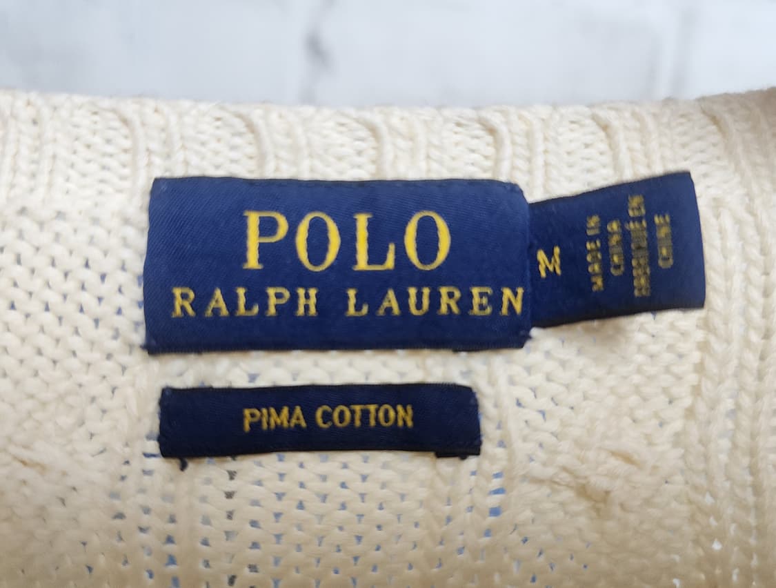 폴로랄프로렌 여성니트 M 피마코튼 케이블니트 꽈베기니트 WM11 상품이미지3