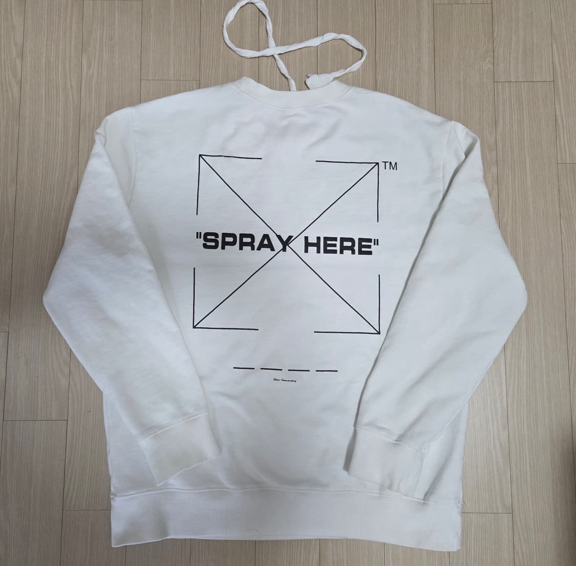 오프화이트 프린트 맨투맨 상품이미지2