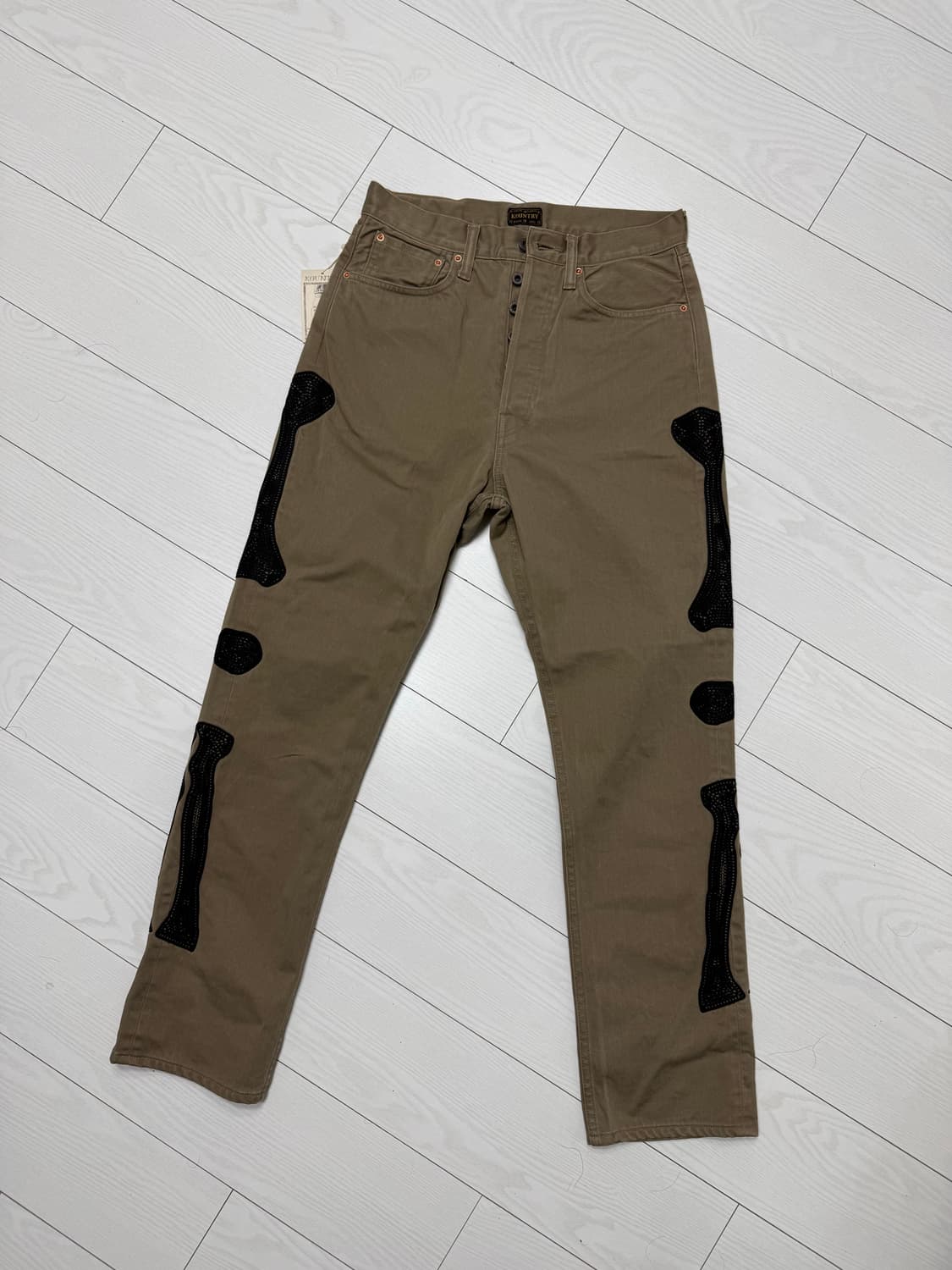 캐피탈 빈티지 사틴 멕시칸 턱시도 5P 오카길리 팬츠 모카 베이지 상품이미지2