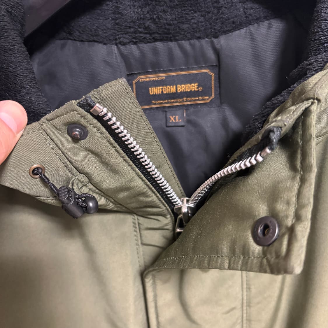 유니폼브릿지 덕다운 밀리터리 점퍼 / 카키, XL 상품이미지4
