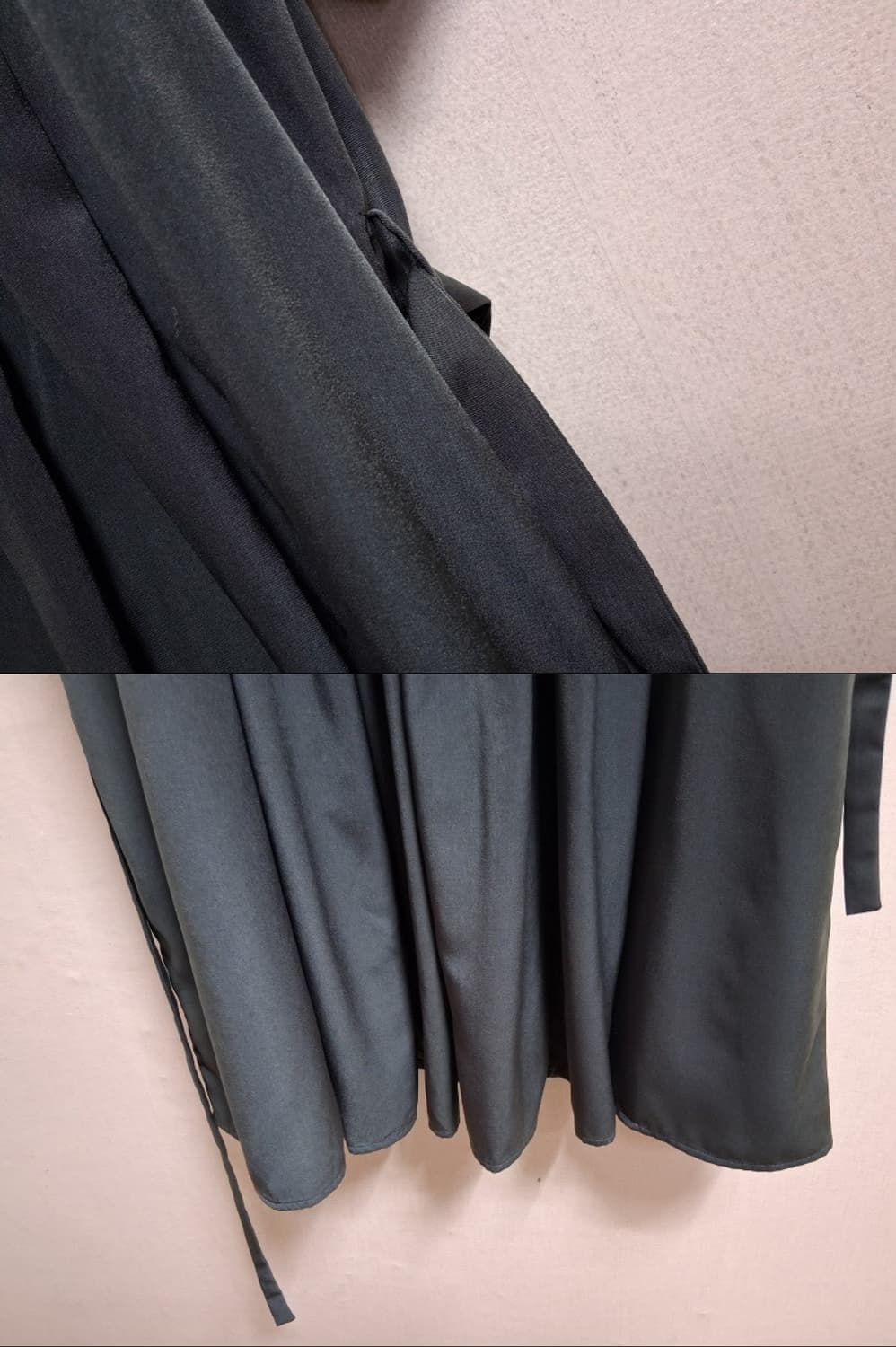 일본브랜드 espace de calma 다크그린 핀턱주름롱원피스 고품질  상품이미지6