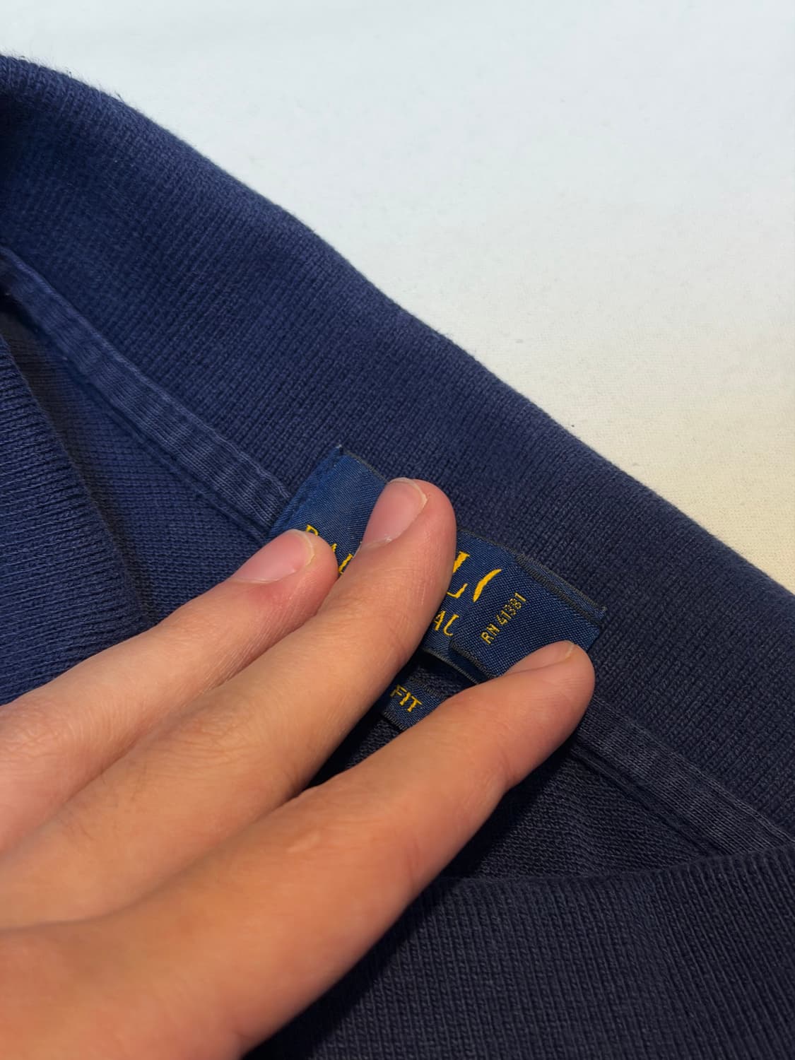 폴로 랄프로렌 빅포니 롱슬리브 카라티 네이비 상품이미지3