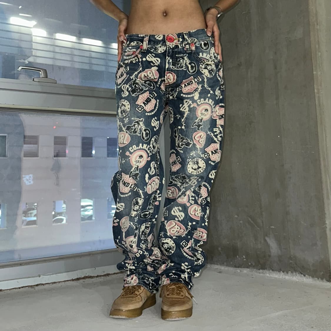 co&lu graphics denim pants 상품이미지2