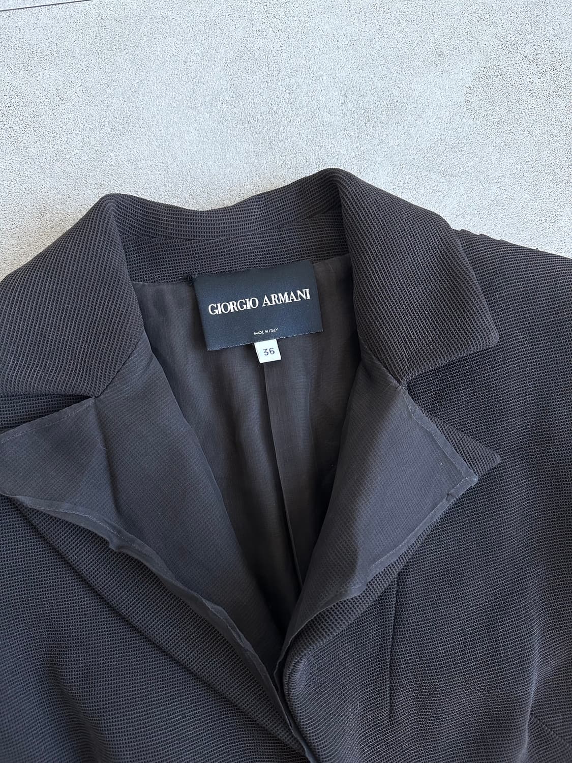 조르지오 아르마니 아카이브 실크 쉬폰 레이어드 블레이저 상품이미지3