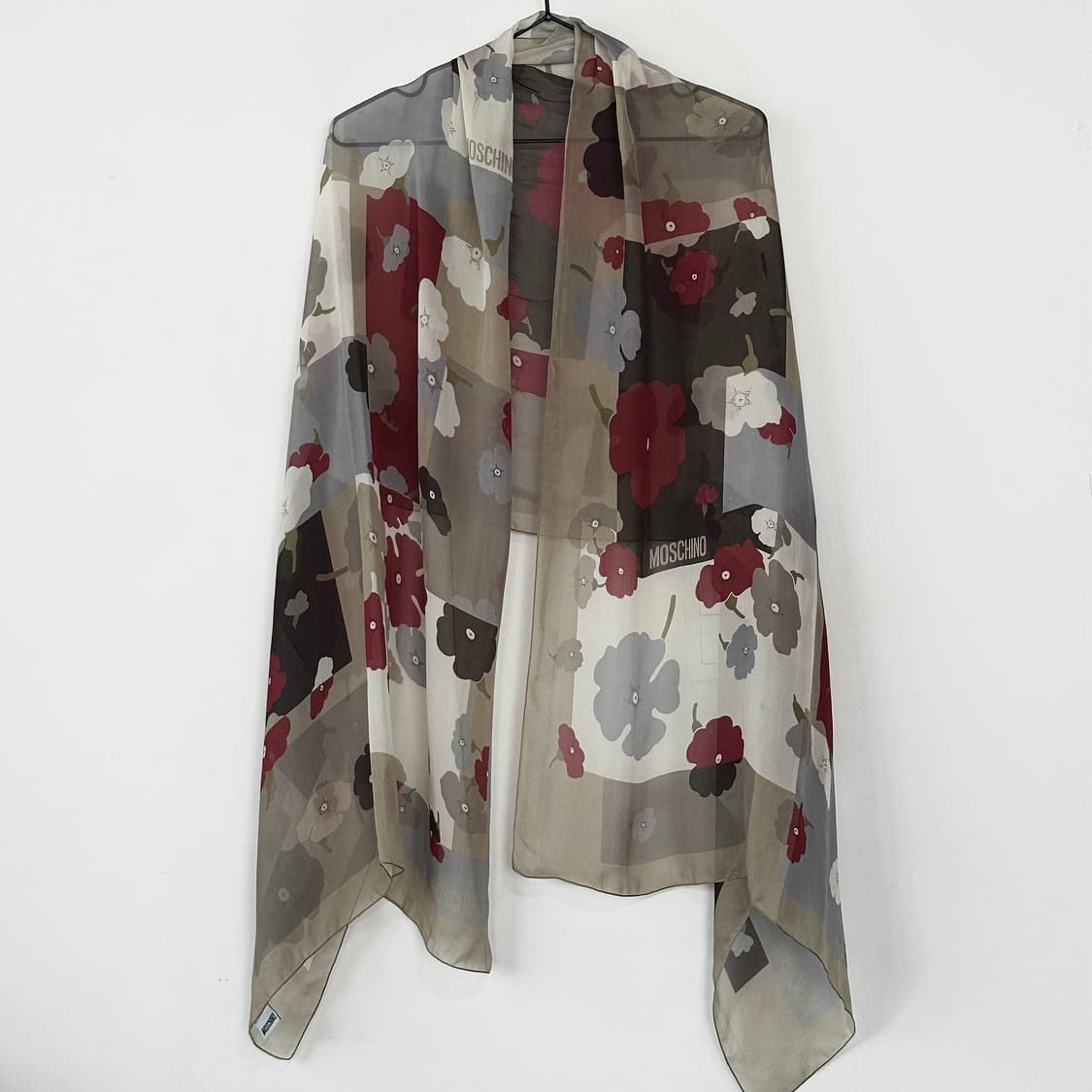 모스키노 패턴 실크 스카프 상품이미지3