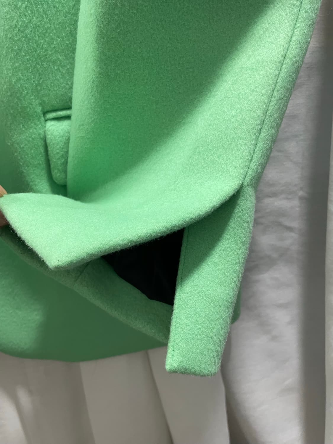 렉토/ 울 오버사이즈 코트 민트/ L 상품이미지7