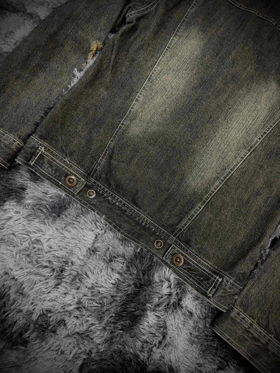 중청 그런지 디스트로이드 데님 자켓 상품이미지6