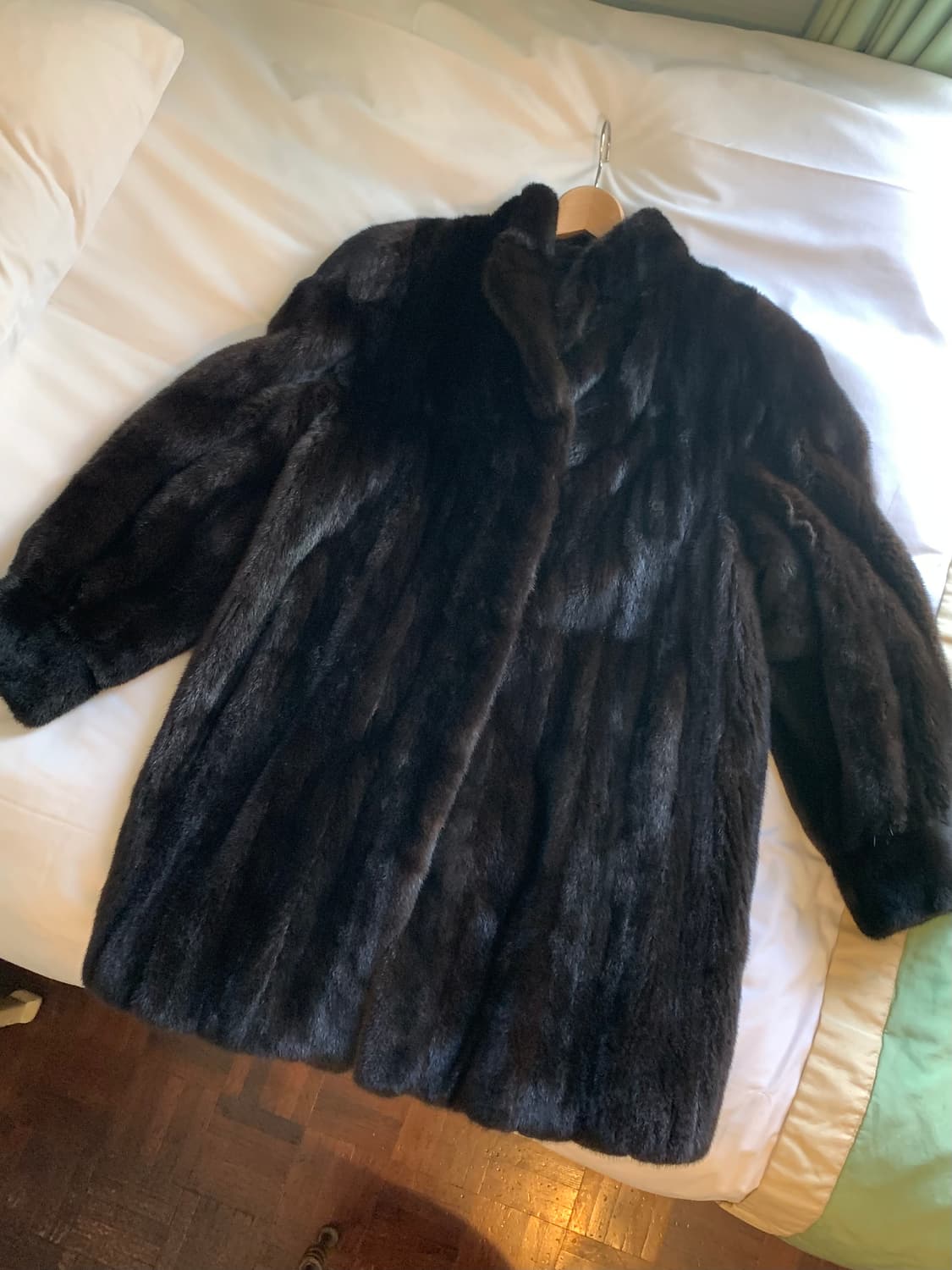 Dark brown mink coat 상품이미지5