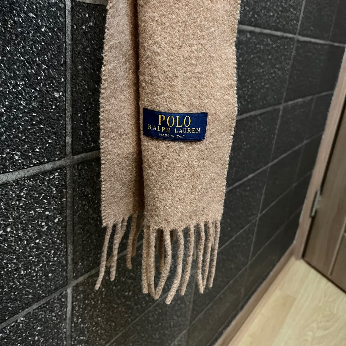 [정품] 폴로 랄프로렌 포니 울 머플러 (카멜/베이지) 목도리 상품이미지4