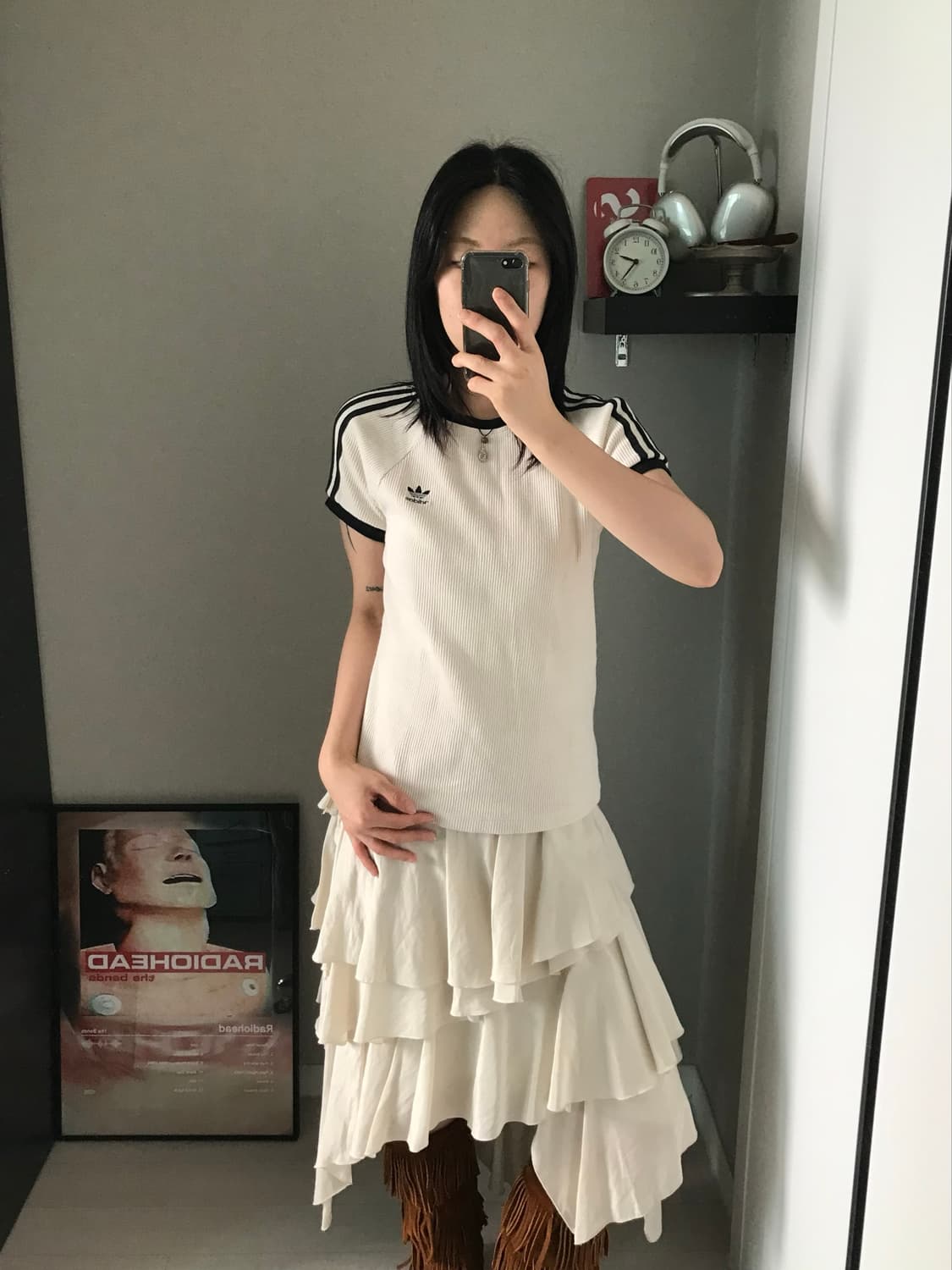 아디다스 트레포일 사이드라인 와플 반팔티 상품이미지1