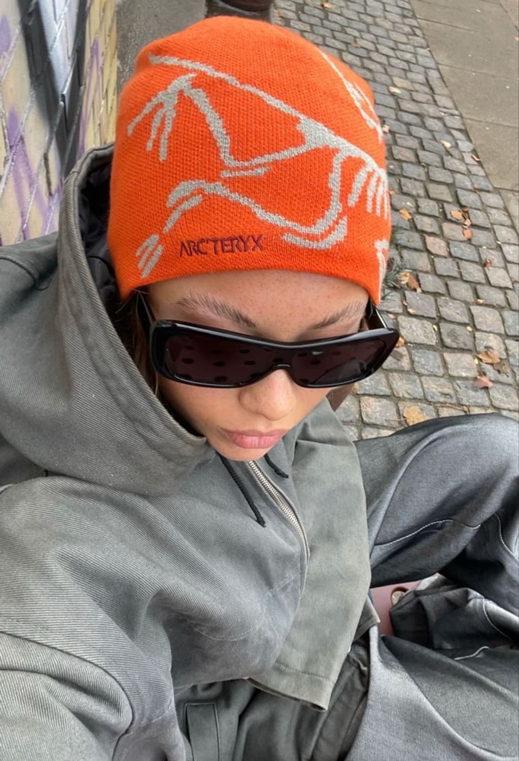 arcteryx orange beanie 아크테릭스 오렌지 비니 상품이미지1