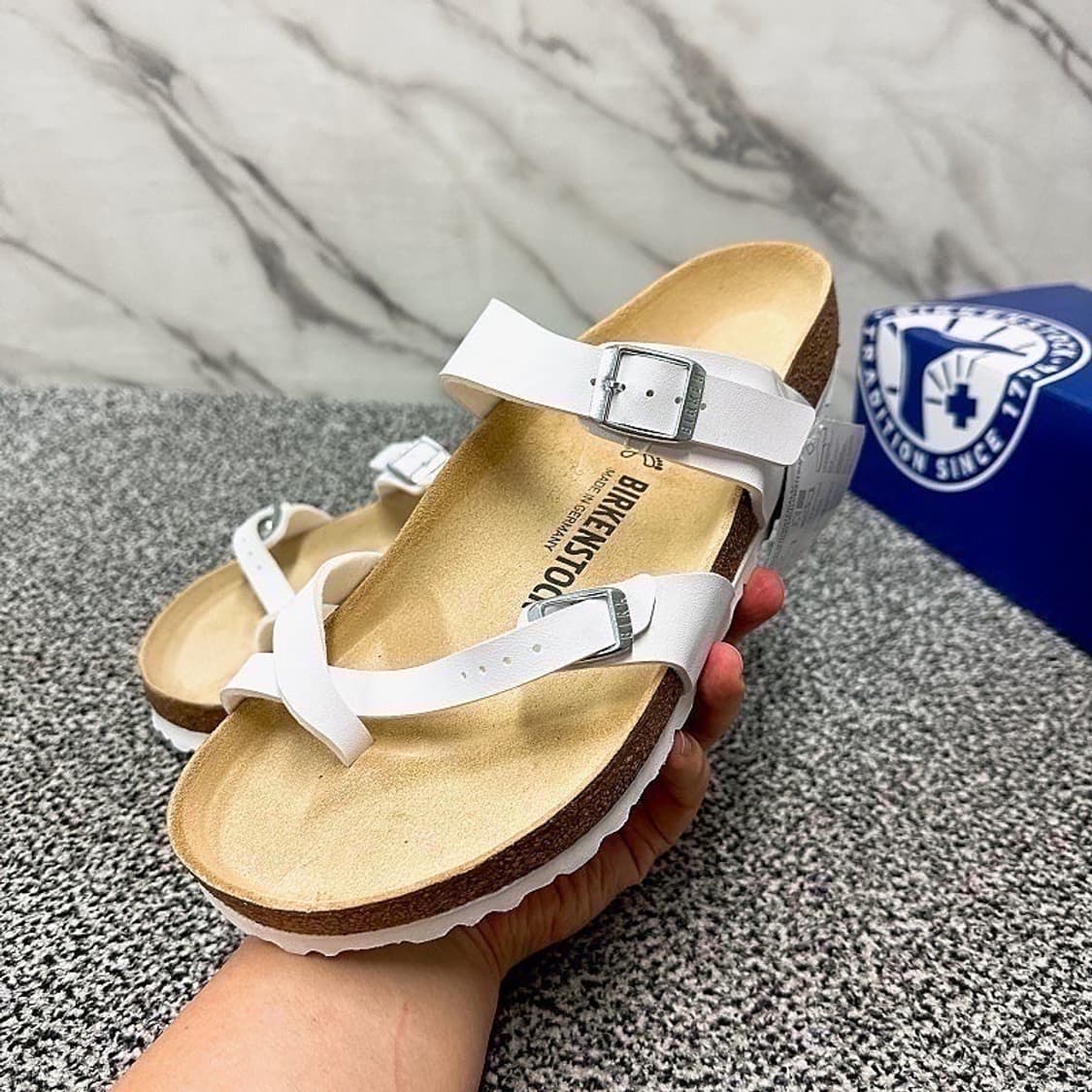 (정품/새상품) BIRKENSTOCK 버켄스탁 남성 마야리 화이트 상품이미지5