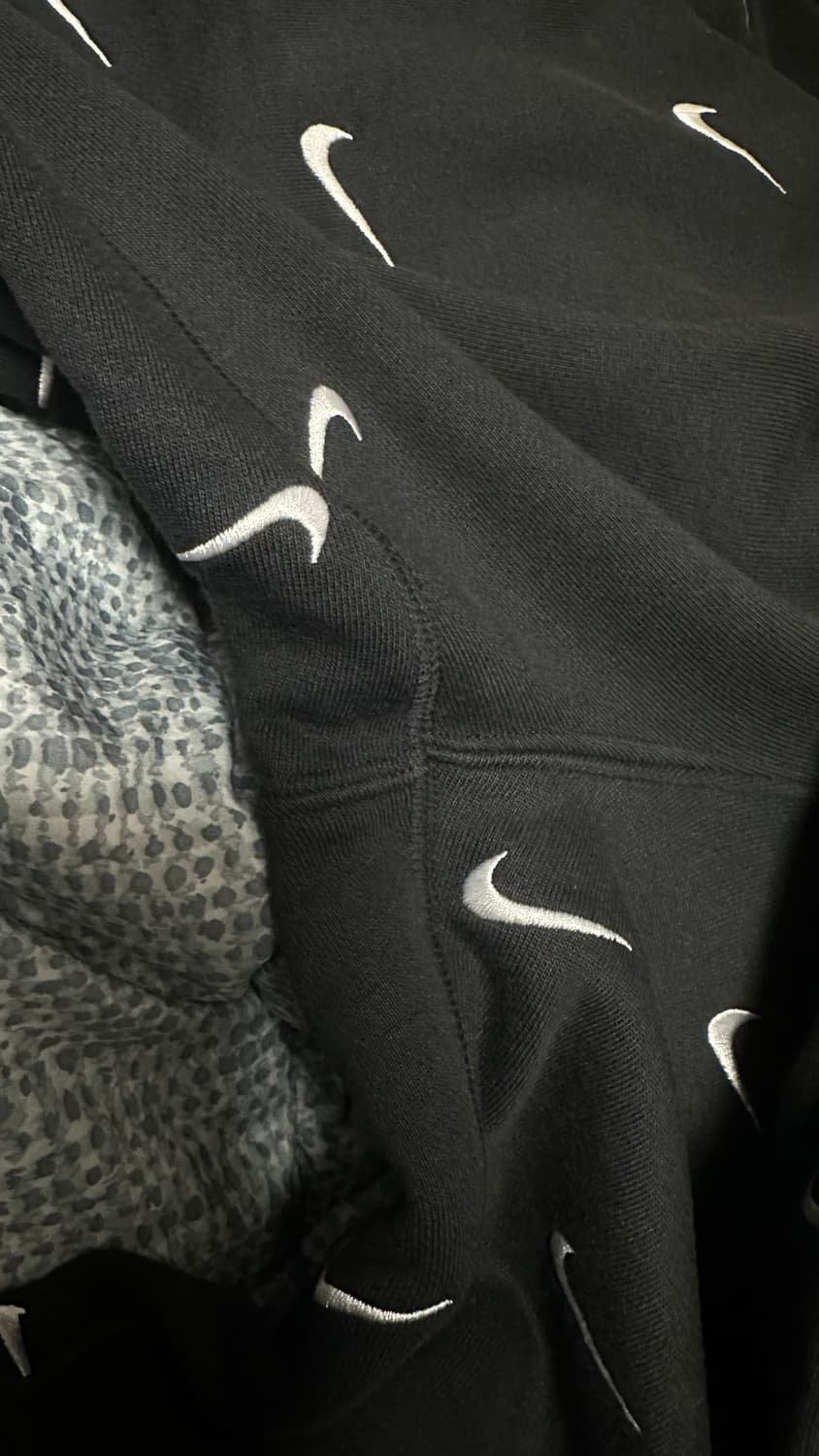 [M] 나이키랩 lab 스우시 로고 스웨트팬츠 블랙 상품이미지3