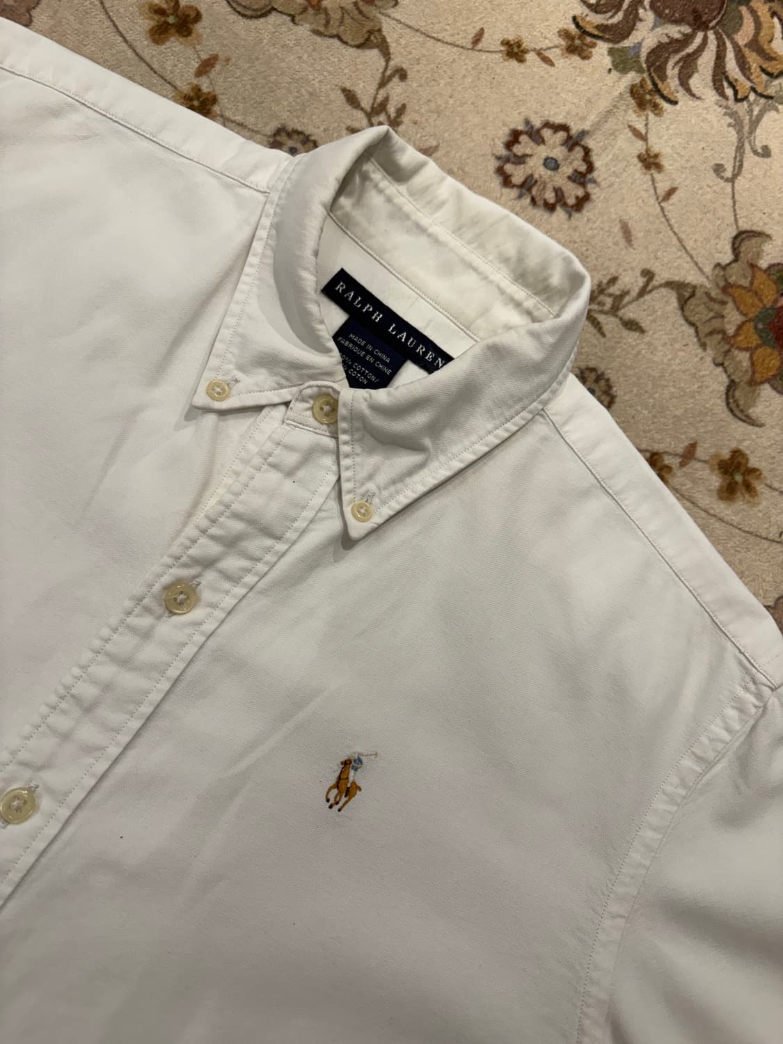 폴로랄프로렌 포니로고 화이트긴팔셔츠 상품이미지3