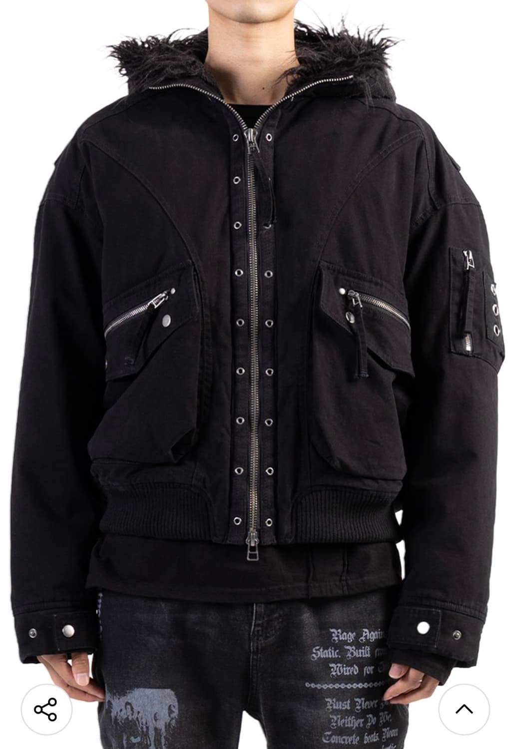 세인트페인 퍼 트리밍 코튼 점퍼 자켓 상품이미지3