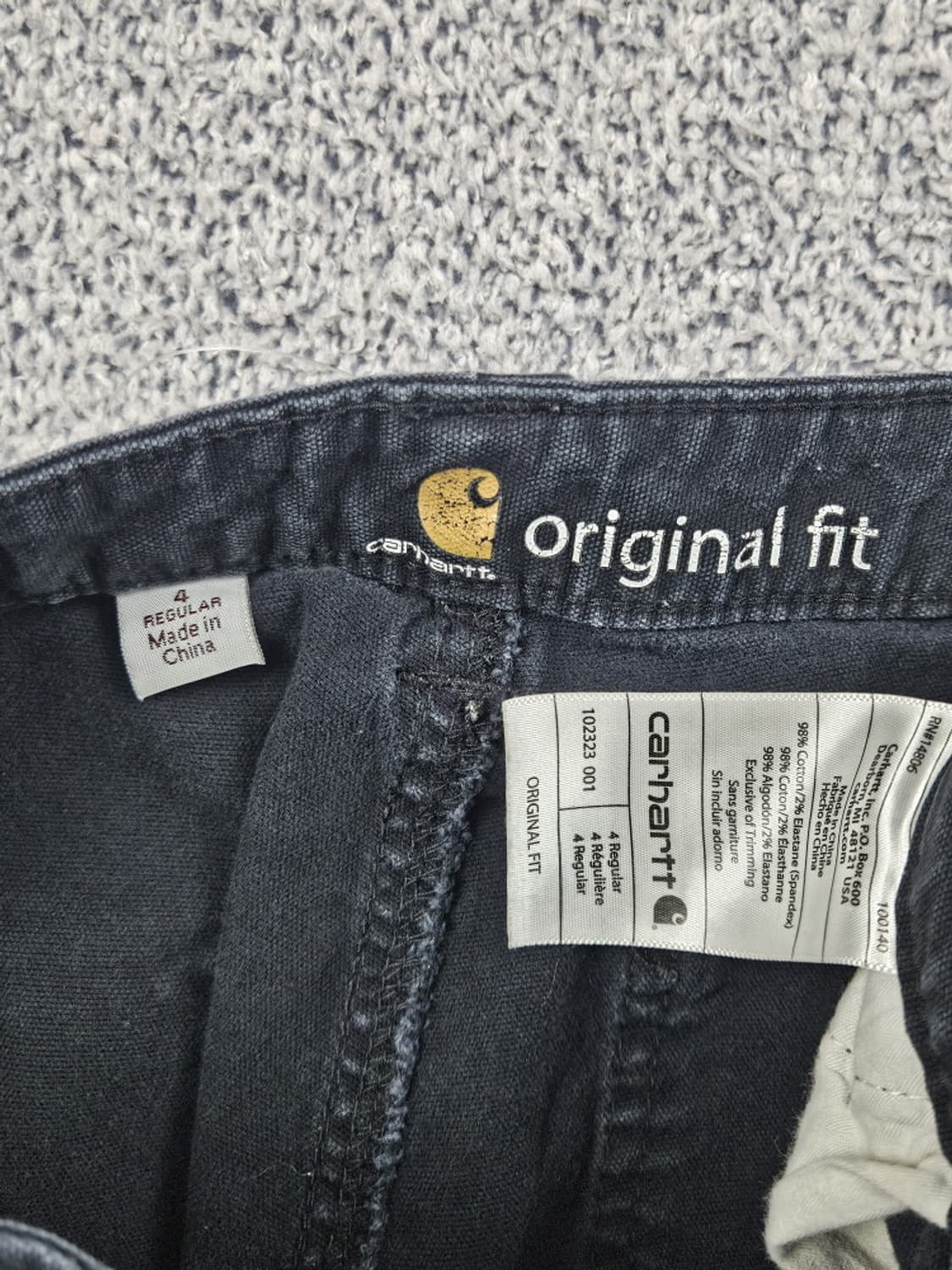 칼하트 캔버스 카펜터 더블니 워크 팬츠( 26X30추정 )/ 10225B 상품이미지7