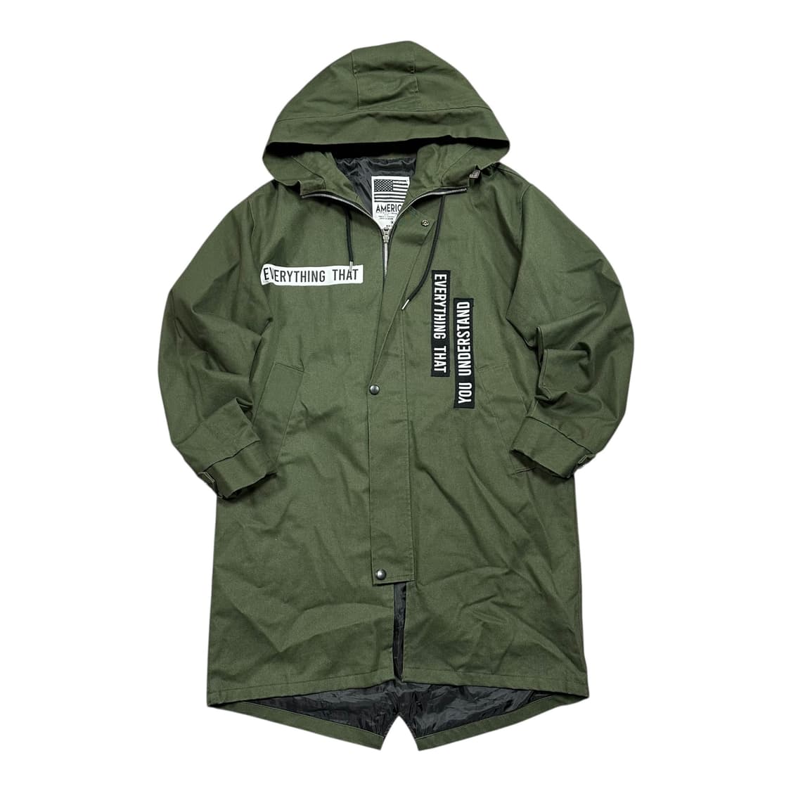 ✨ (바배) 빈티지 아메리칸 카키 야상 바람막이 자켓 상품이미지1