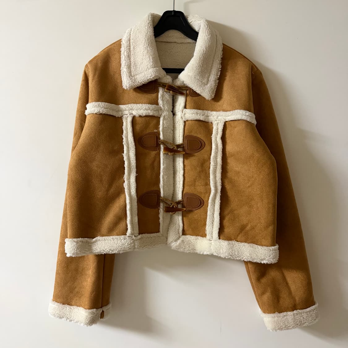 새상품 여자 스웨이드 양털 떡볶이 자켓 (브라운) 상품이미지1