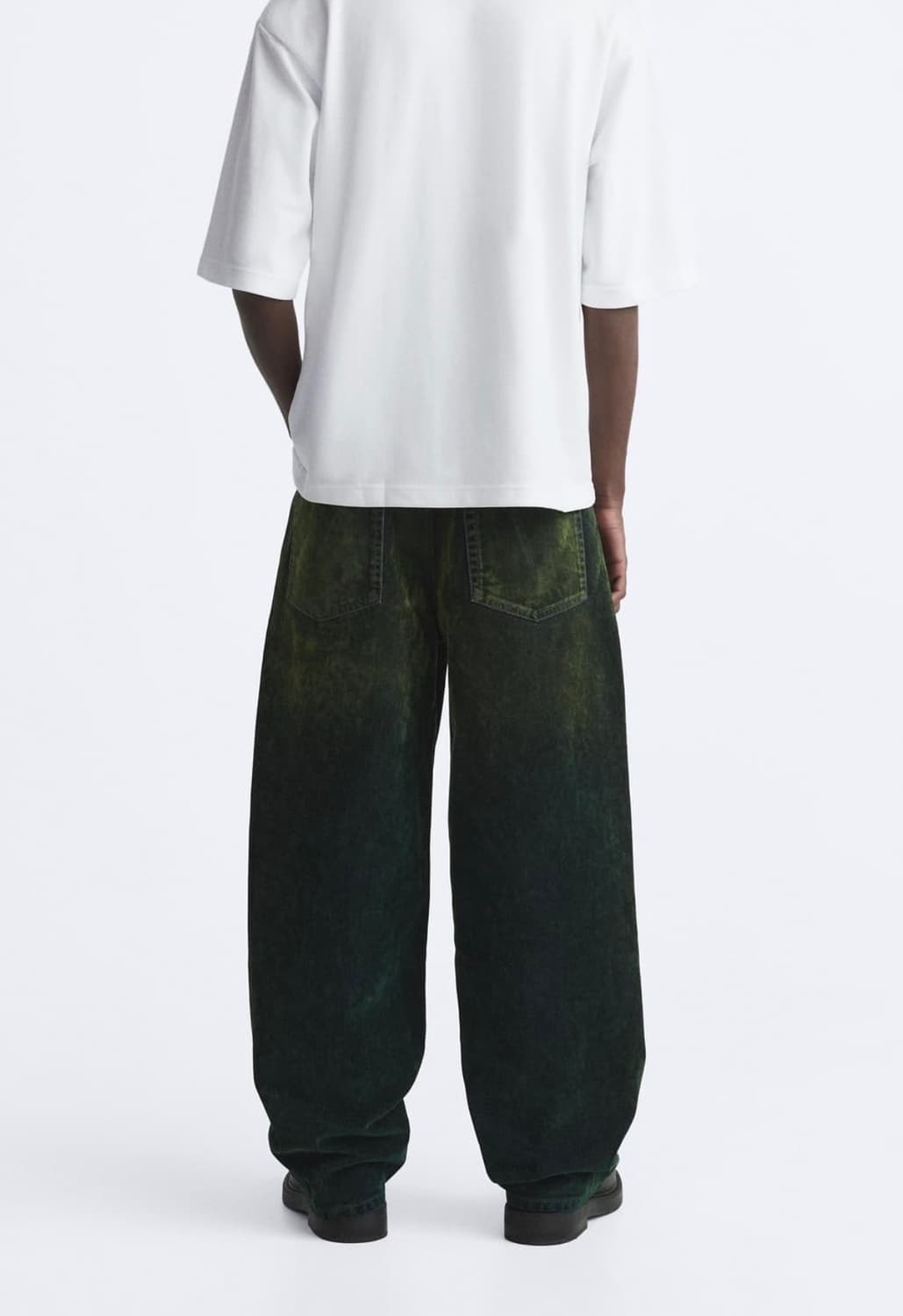 29 자라 ZARA 워싱 벨벳 데님 팬츠 상품이미지3