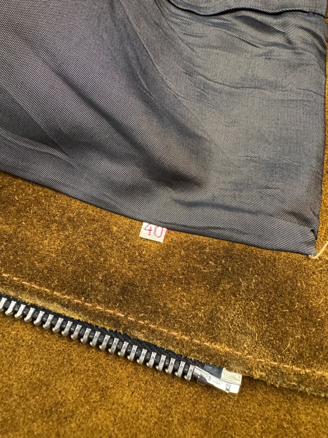 Vintage 여성 염소가죽 스웨이드 자켓 상품이미지4