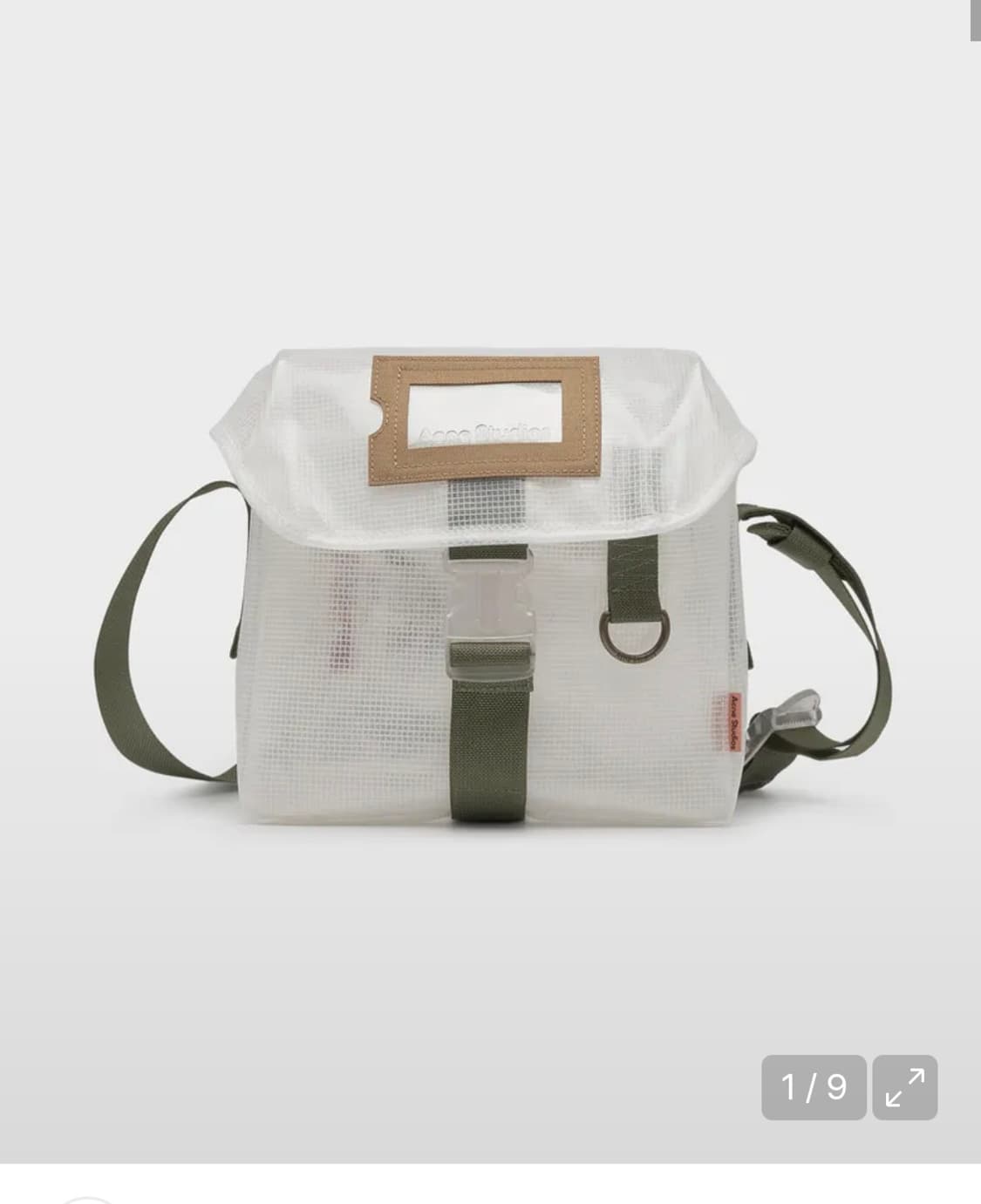 아크네 공용 클리어 크로스백 - 투명색 / C10132ASE 상품이미지1