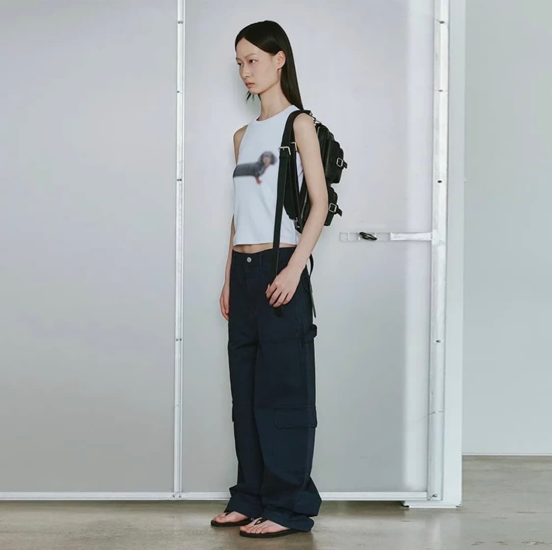 플리즈프로젝트 레귤러 카펜더 팬츠 네이비 상품이미지2