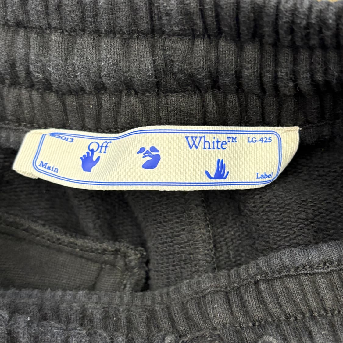 S 오프화이트 25fw 마커 블랙 조거팬츠 상품이미지4