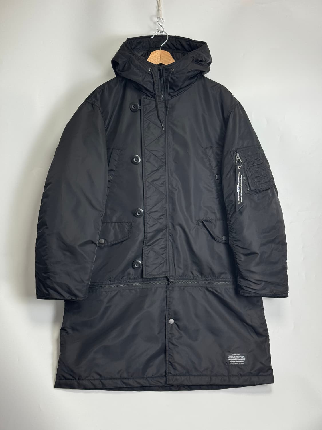 24FW GU X 언더커버 히트 패디드 컨버터블 코트 패딩코트 M 상품이미지1