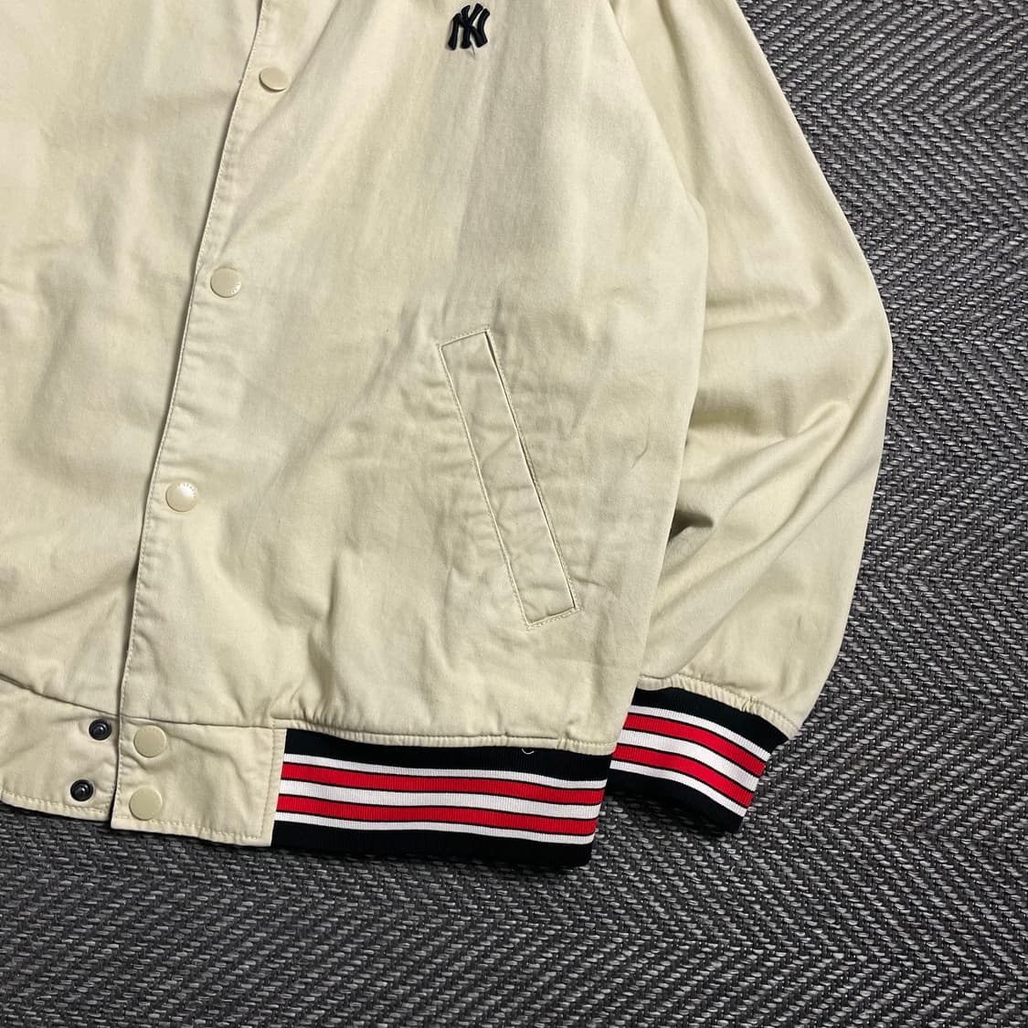00s MLB 올드스쿨 뉴욕 양키스 베이스볼 바시티 자켓y 4759 상품이미지3
