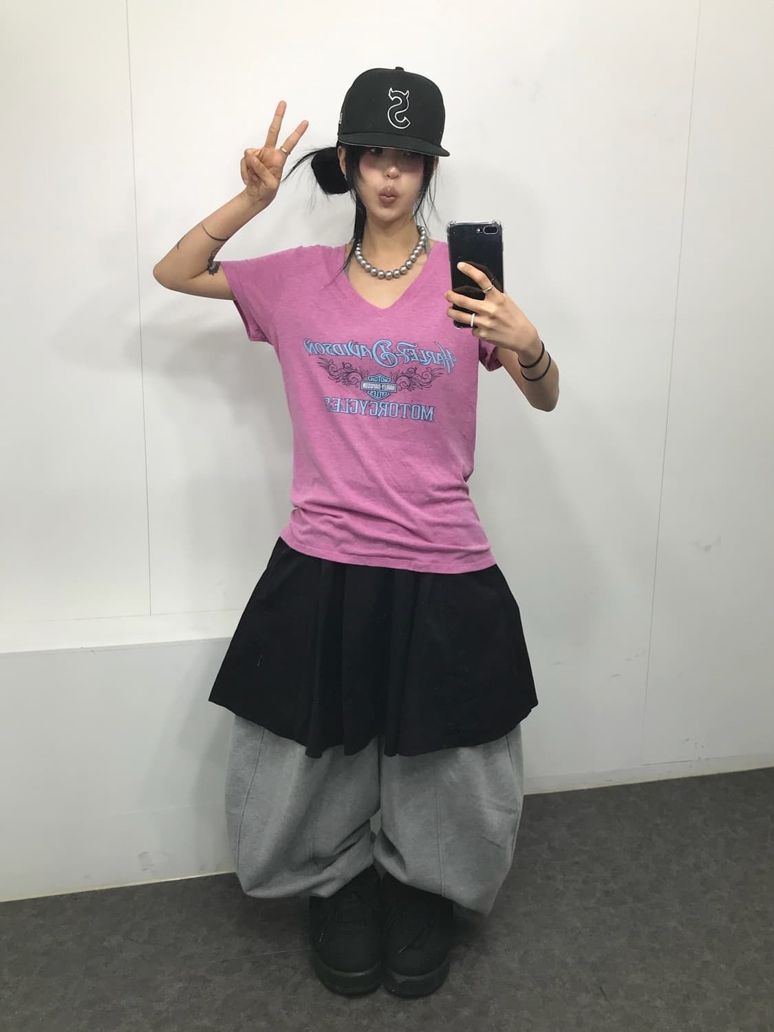 Harley-Davidson Pink ! T-shirt 상품이미지4