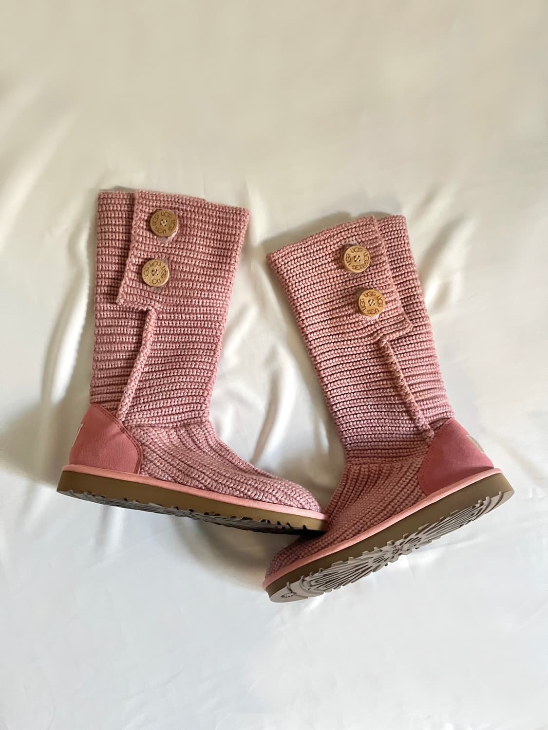 Ugg 어그 베이비 핑크 버튼 부츠 상품이미지6