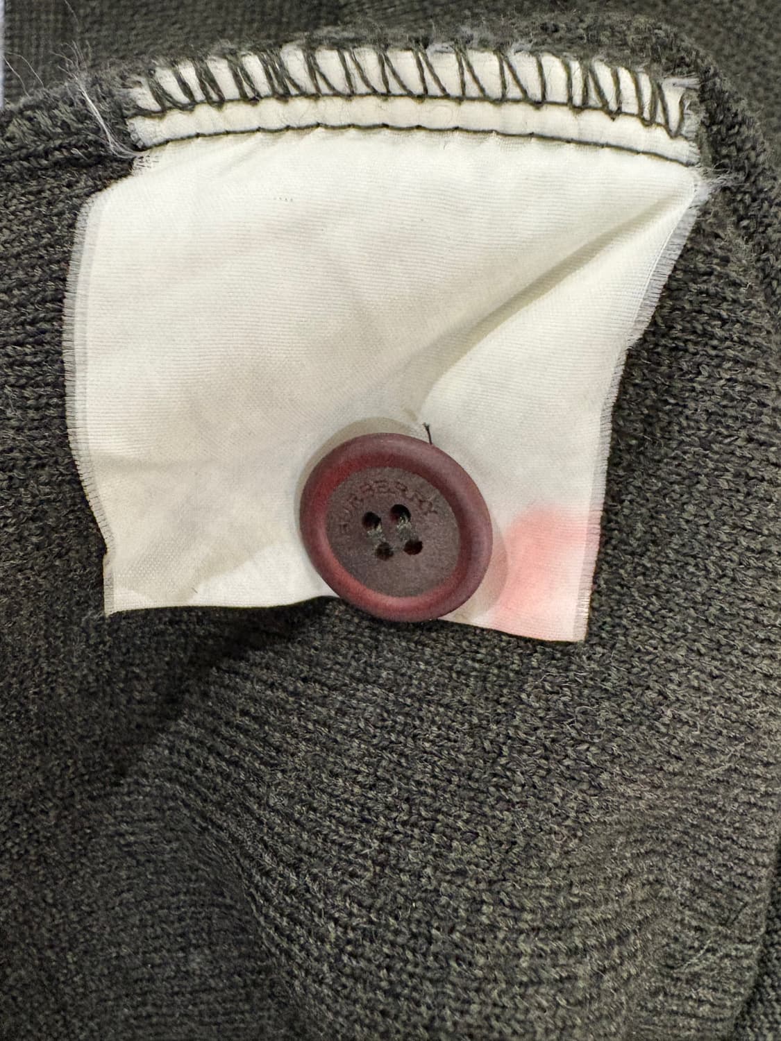 버버리 카키 니트 가디건 상품이미지5