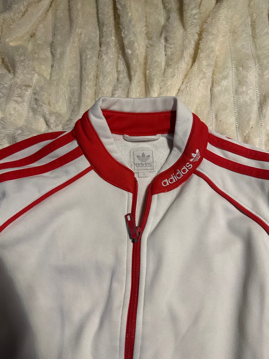 아디다스 져지 시필드 흰빨 트랙탑 상품이미지3