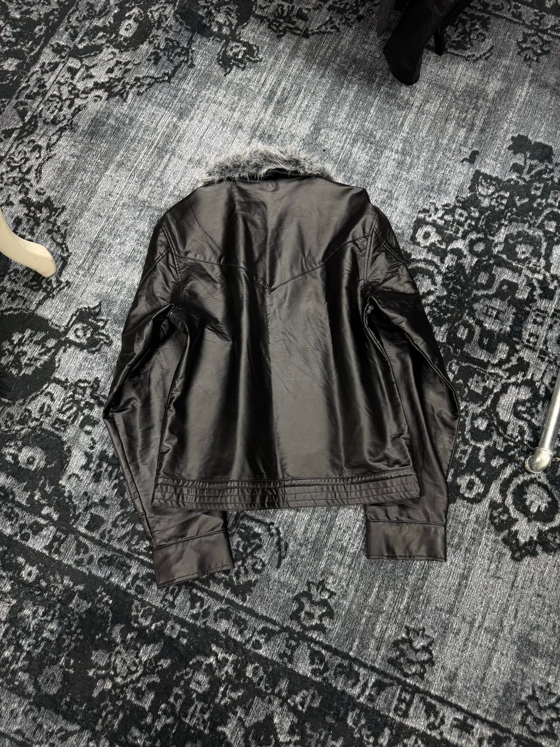 Agate 00s vkei trimming fur faux leather 상품이미지6