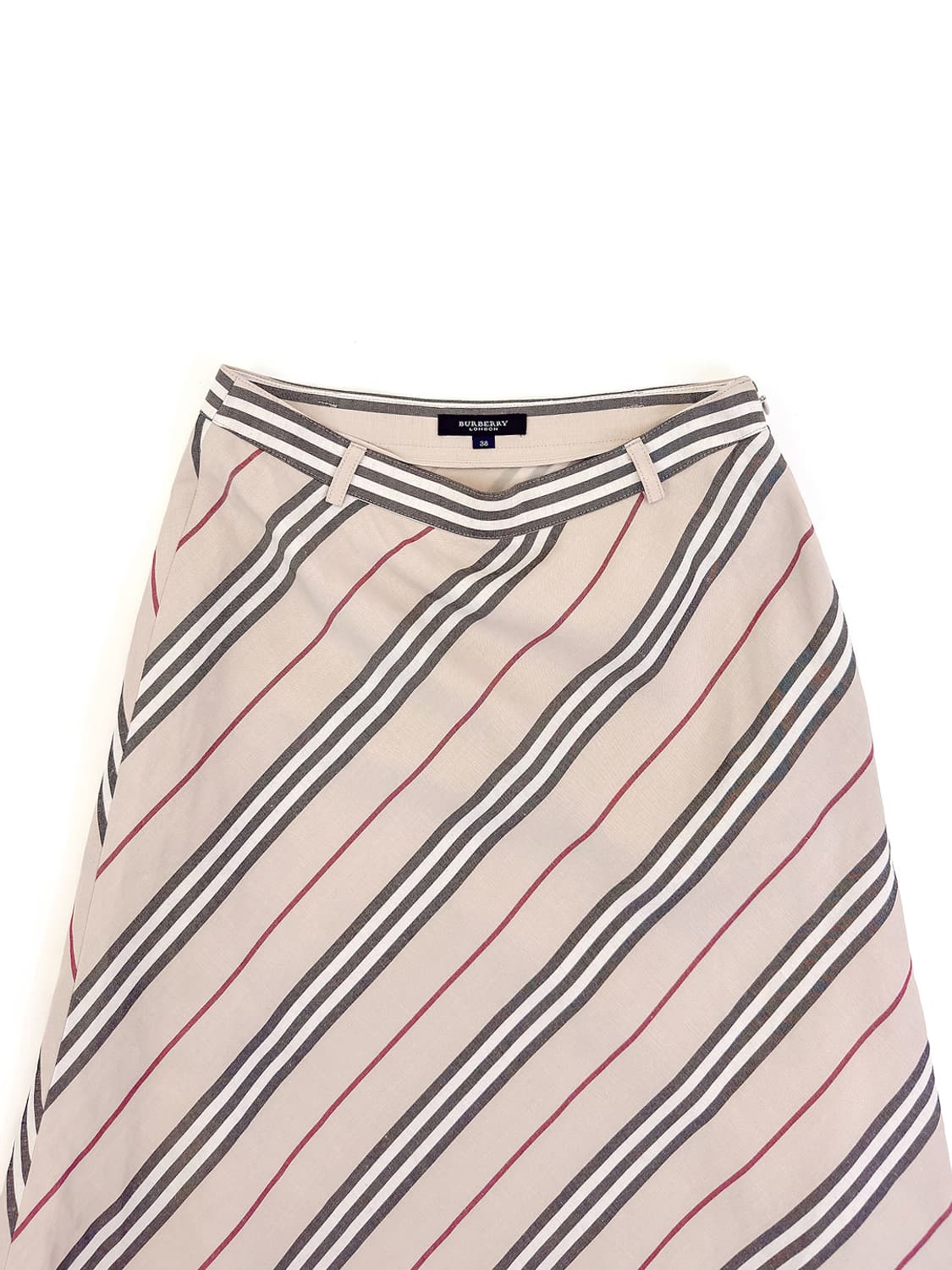 Burberry Bias Stripe A-Line Skirt/ 38 상품이미지4