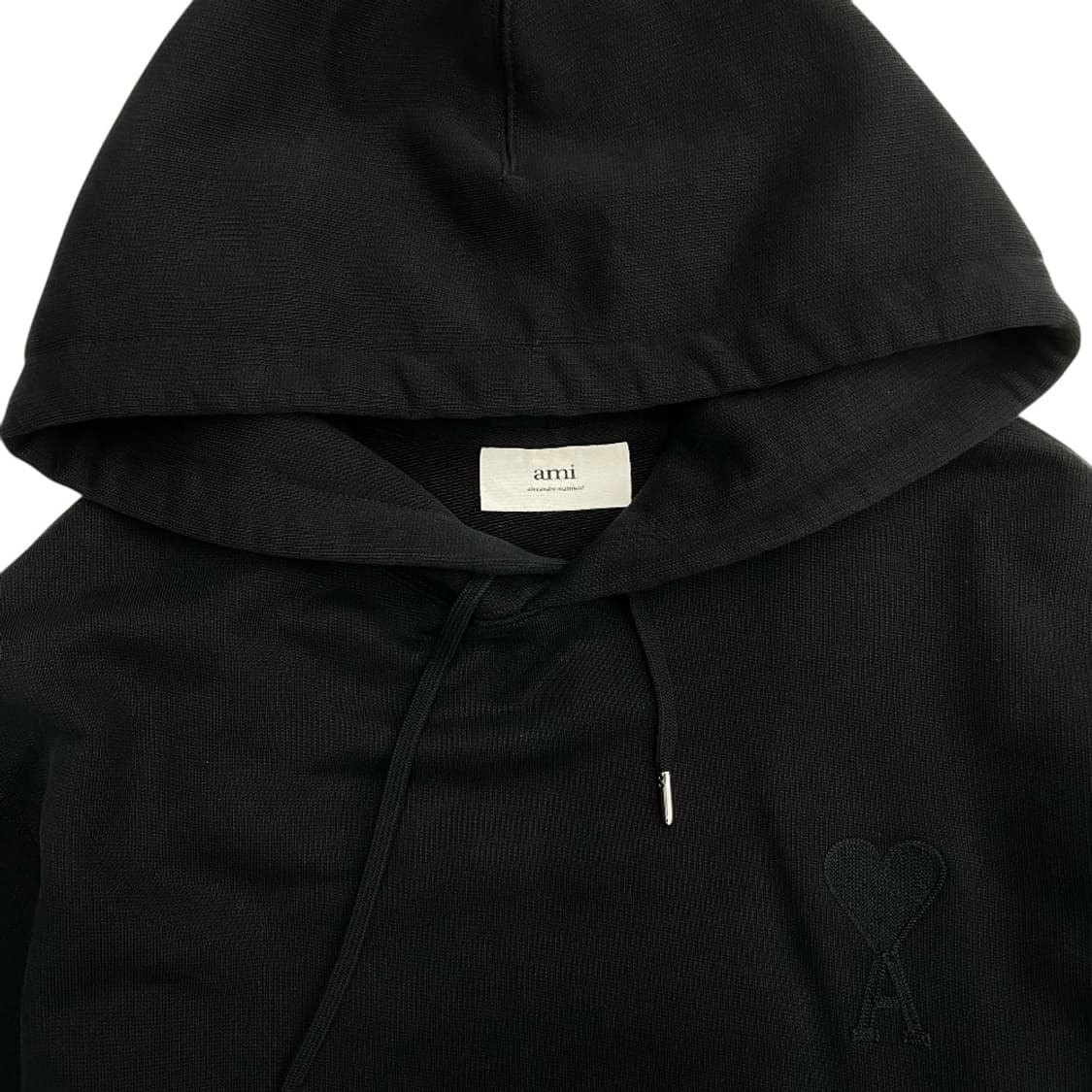 아미 하트로고 블랙 후드티 상품이미지4