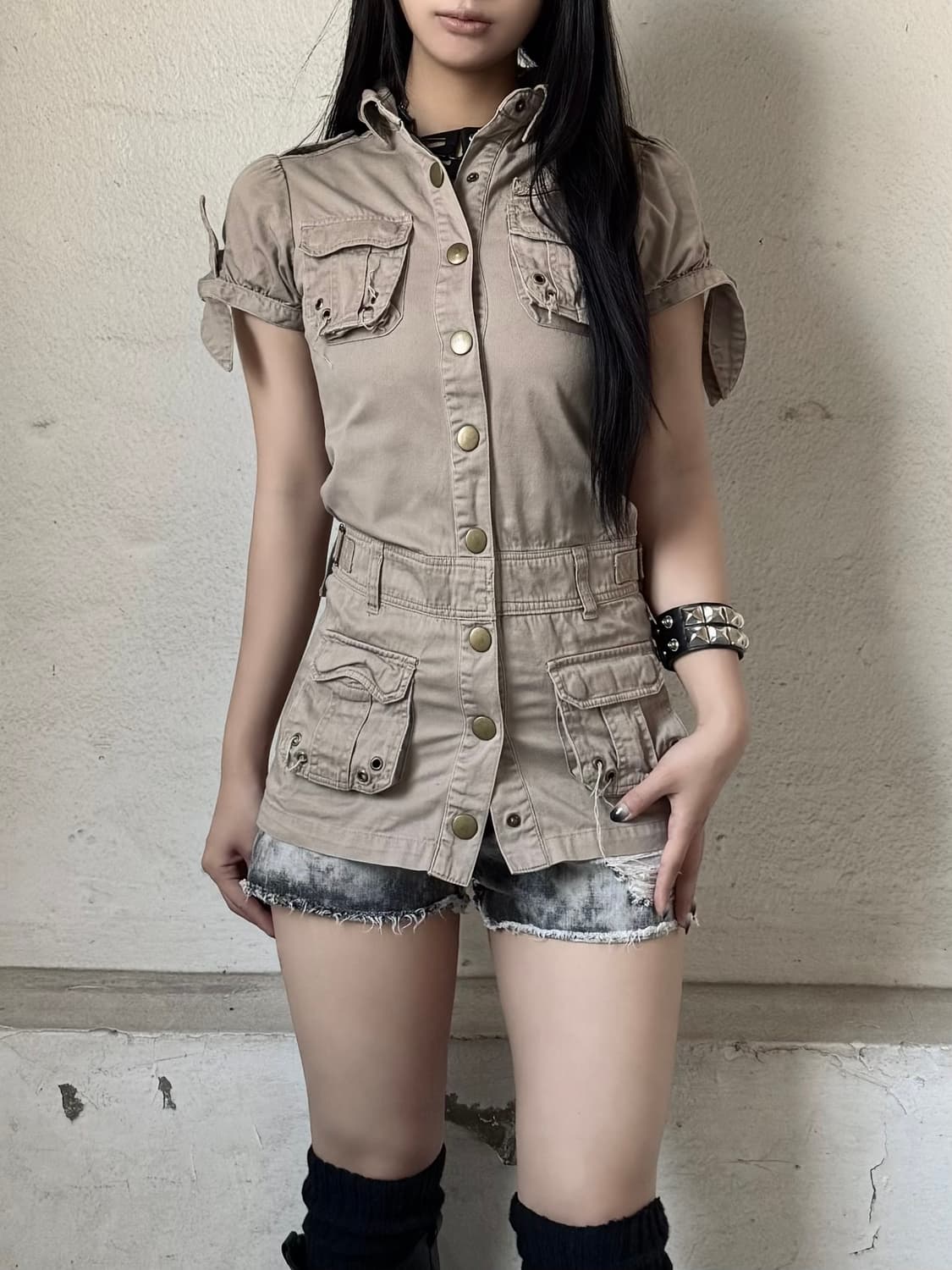 Beige cargo ops 상품이미지1