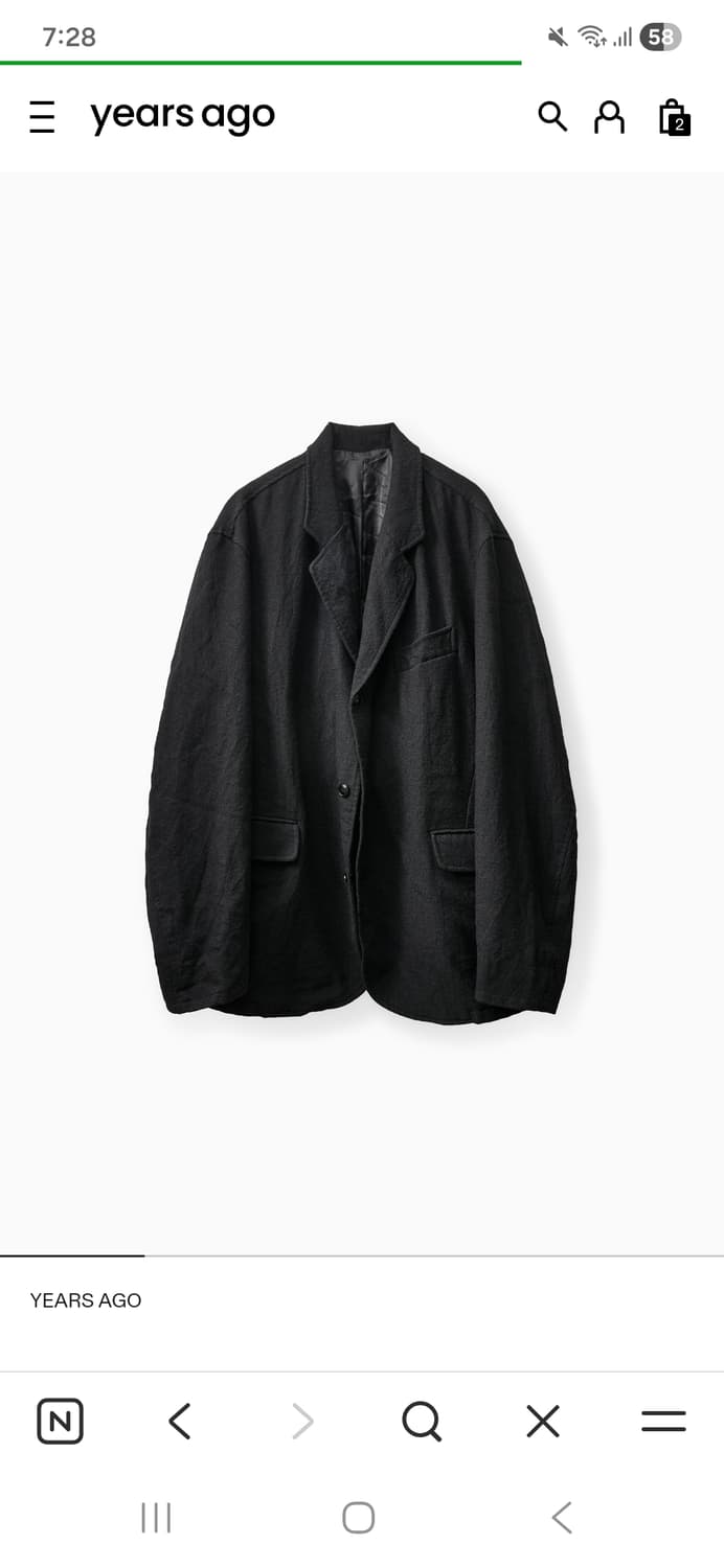 (L)이얼즈어고 25fw 보일드울 스포츠자켓 블레이저 상품이미지1