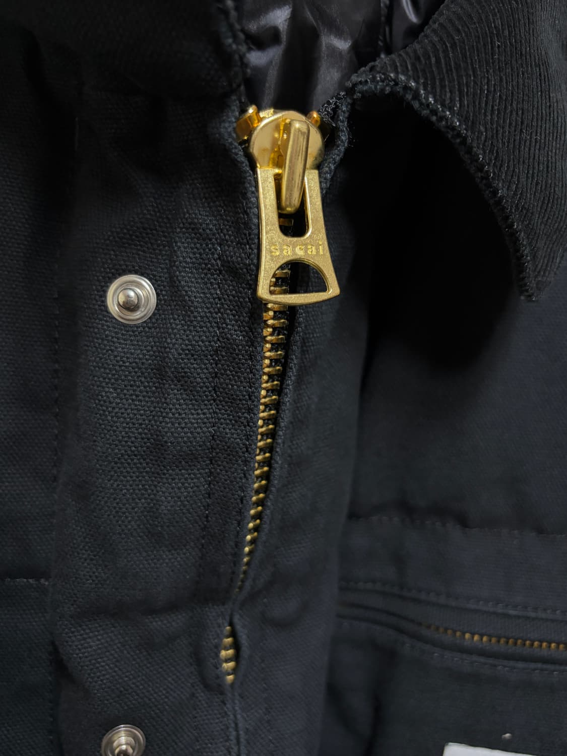 사카이 x 칼하트 SACAI x Carhartt  덕다운자켓 블랙 상품이미지3