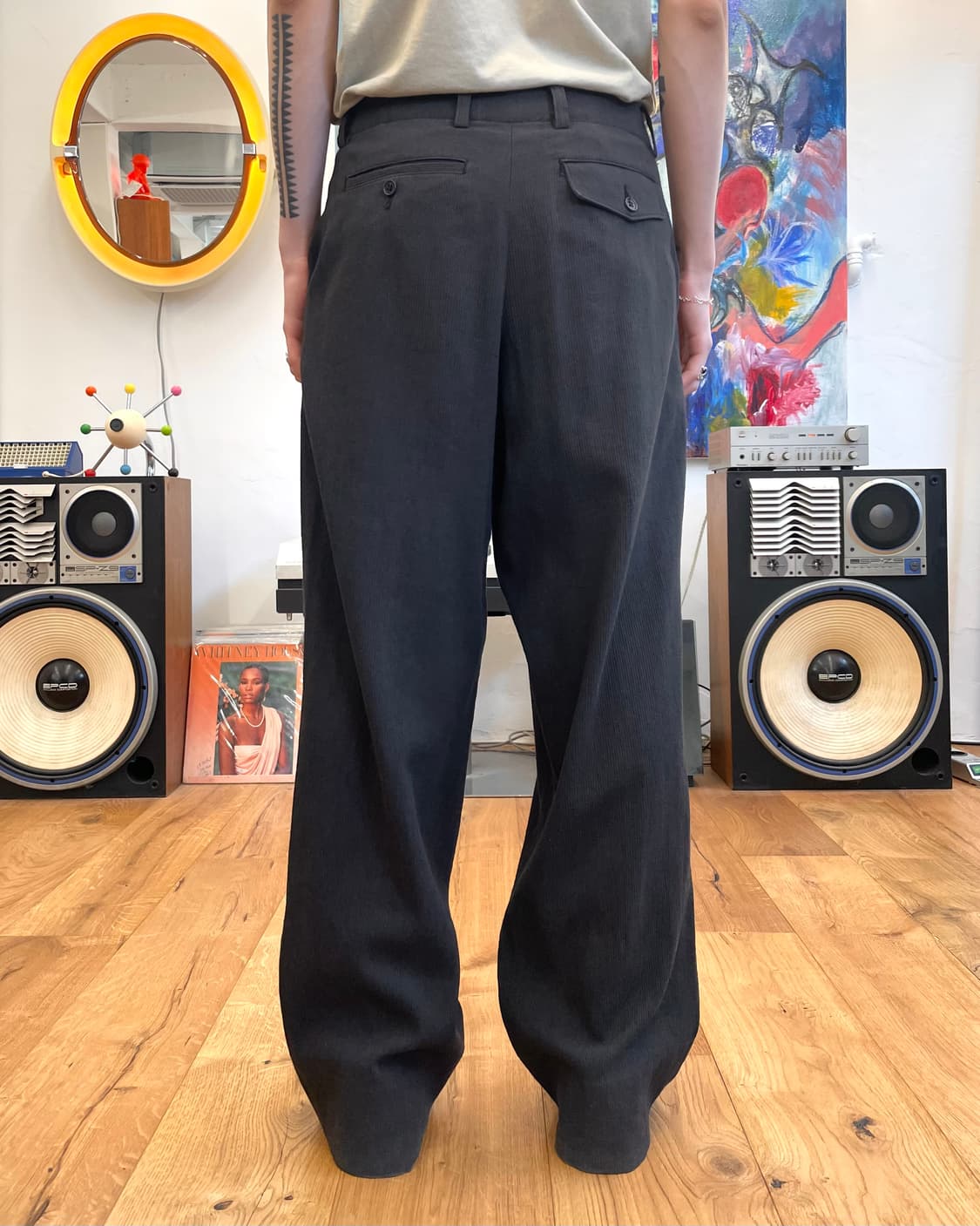 [M] 요지야마모토 aar 스트라이프 팬츠 상품이미지3