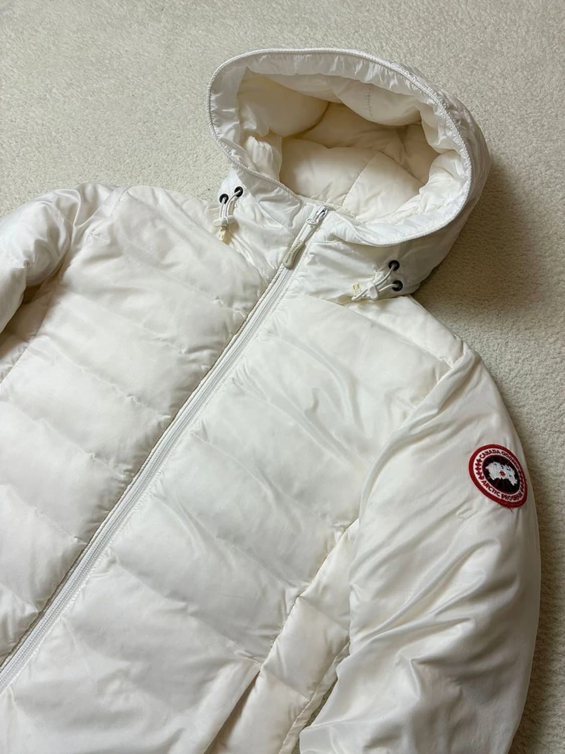 캐나다구스 12ss 덕다운 화이트 경량 후디 패딩 PN6459 상품이미지2