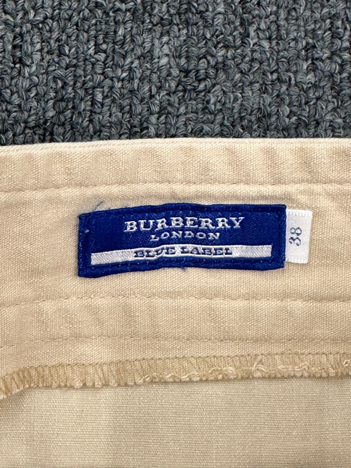 38)버버리 블루라벨 베이지 코튼 포켓 스커트 상품이미지4