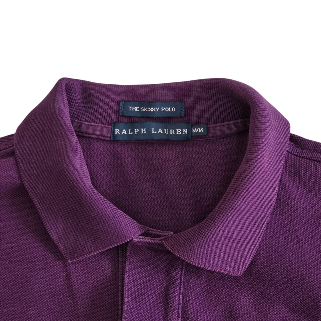 Ralph Lauren 랄프로렌 여성 슬림 카라 퍼플 반팔 티셔츠 
 상품이미지2