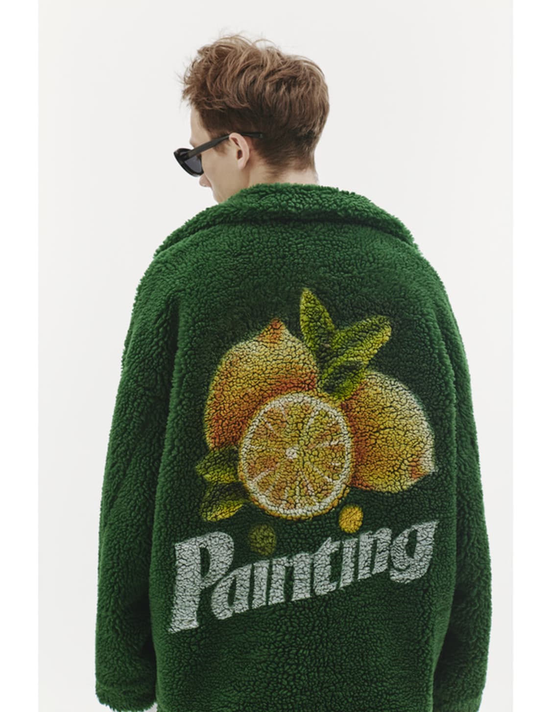 더블렛 핸드페인팅 Faux 시어링 자켓 상품이미지2