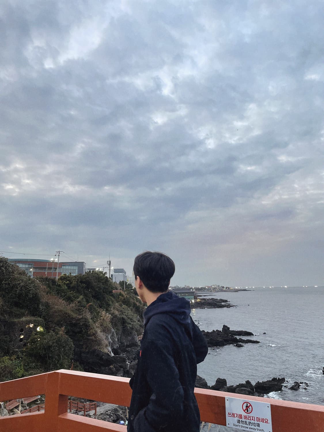 코튼 트윌 재킷-네이비 상품이미지3