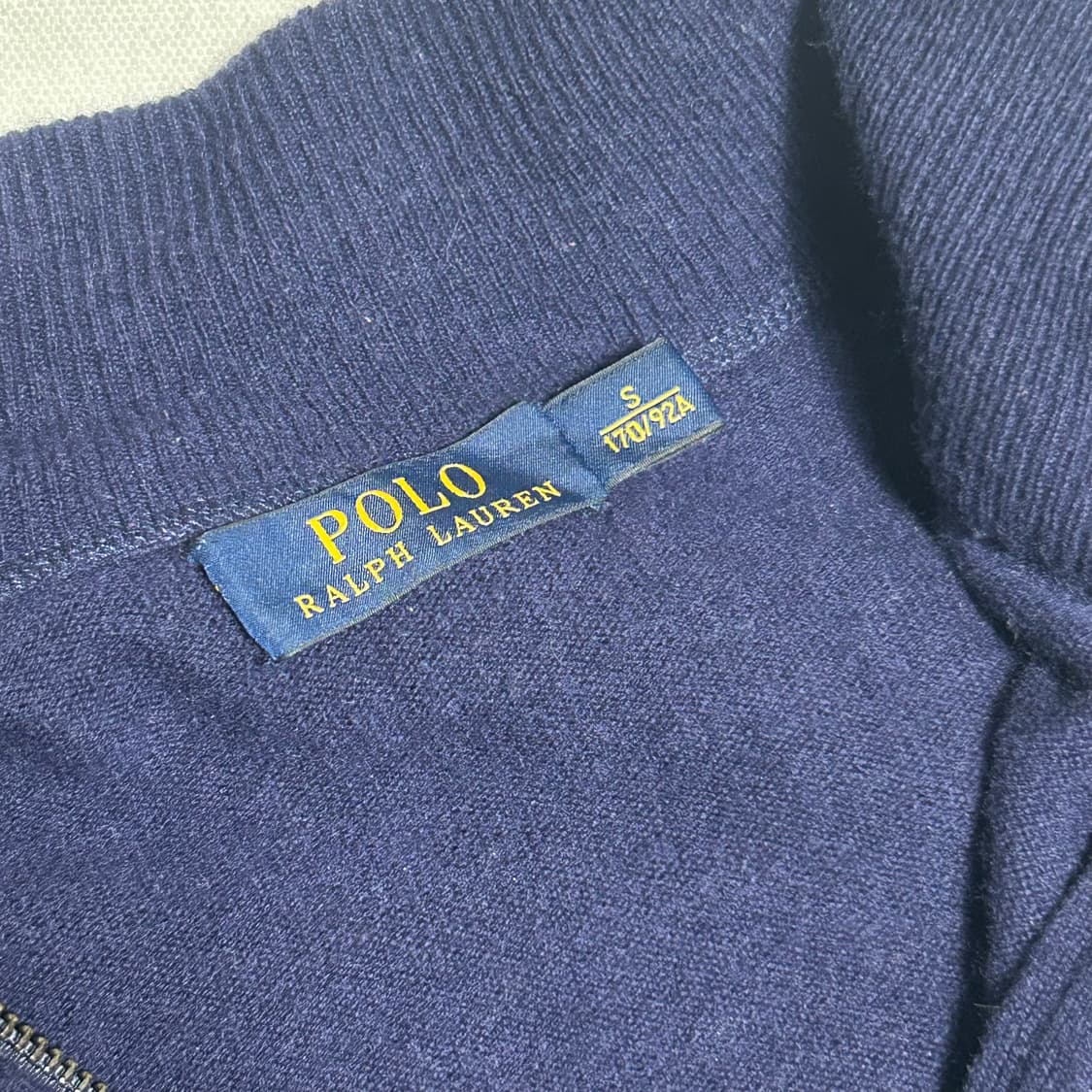 S 폴로랄프로렌 메리노 울 네이비 니트 집업  상품이미지4