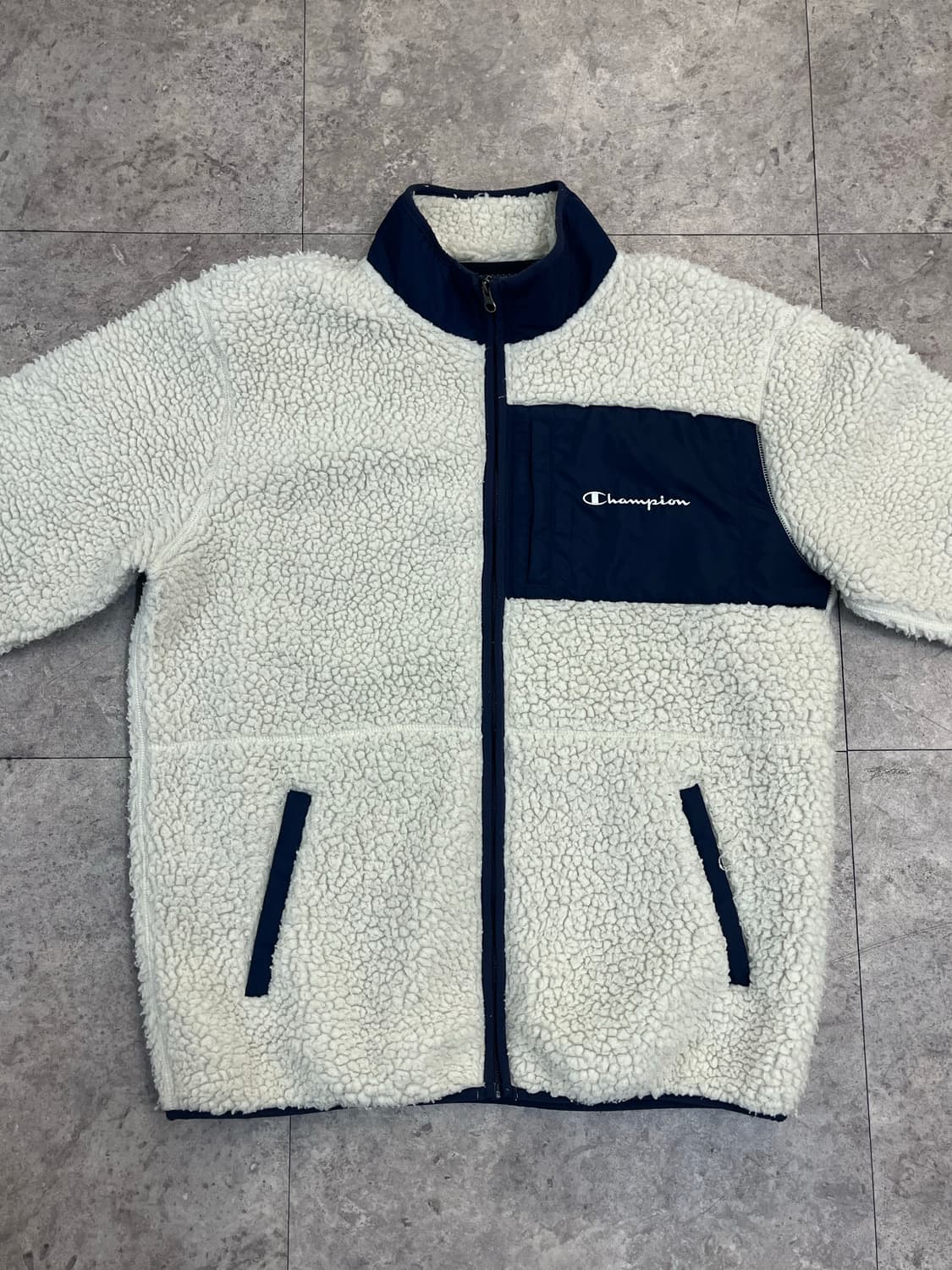 챔피온 플리스 자켓 아이보리 XL #csz3503 상품이미지5