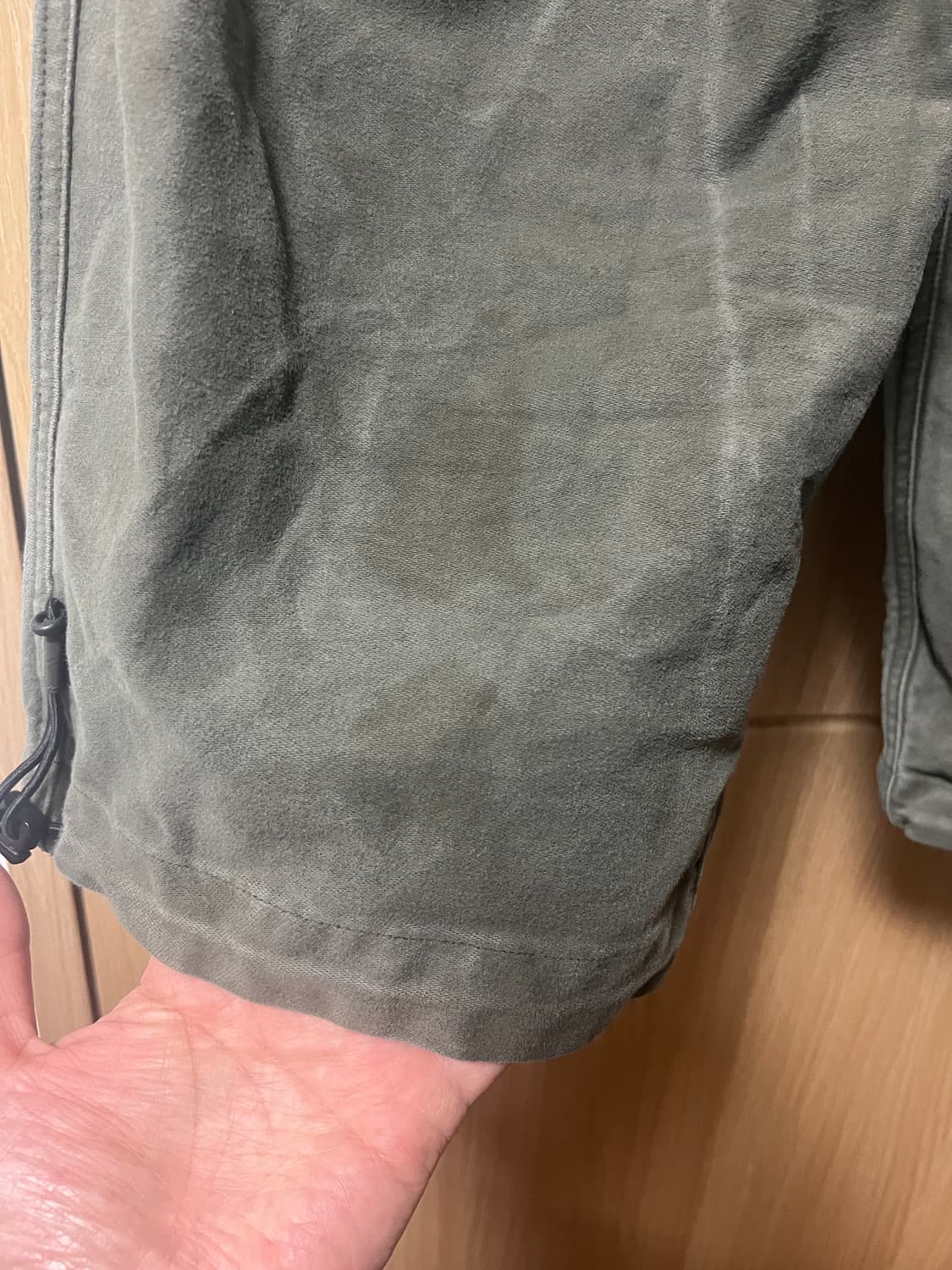 24aw 모이프 오버밀 6p 팬츠 올리브 2사이즈 상품이미지4