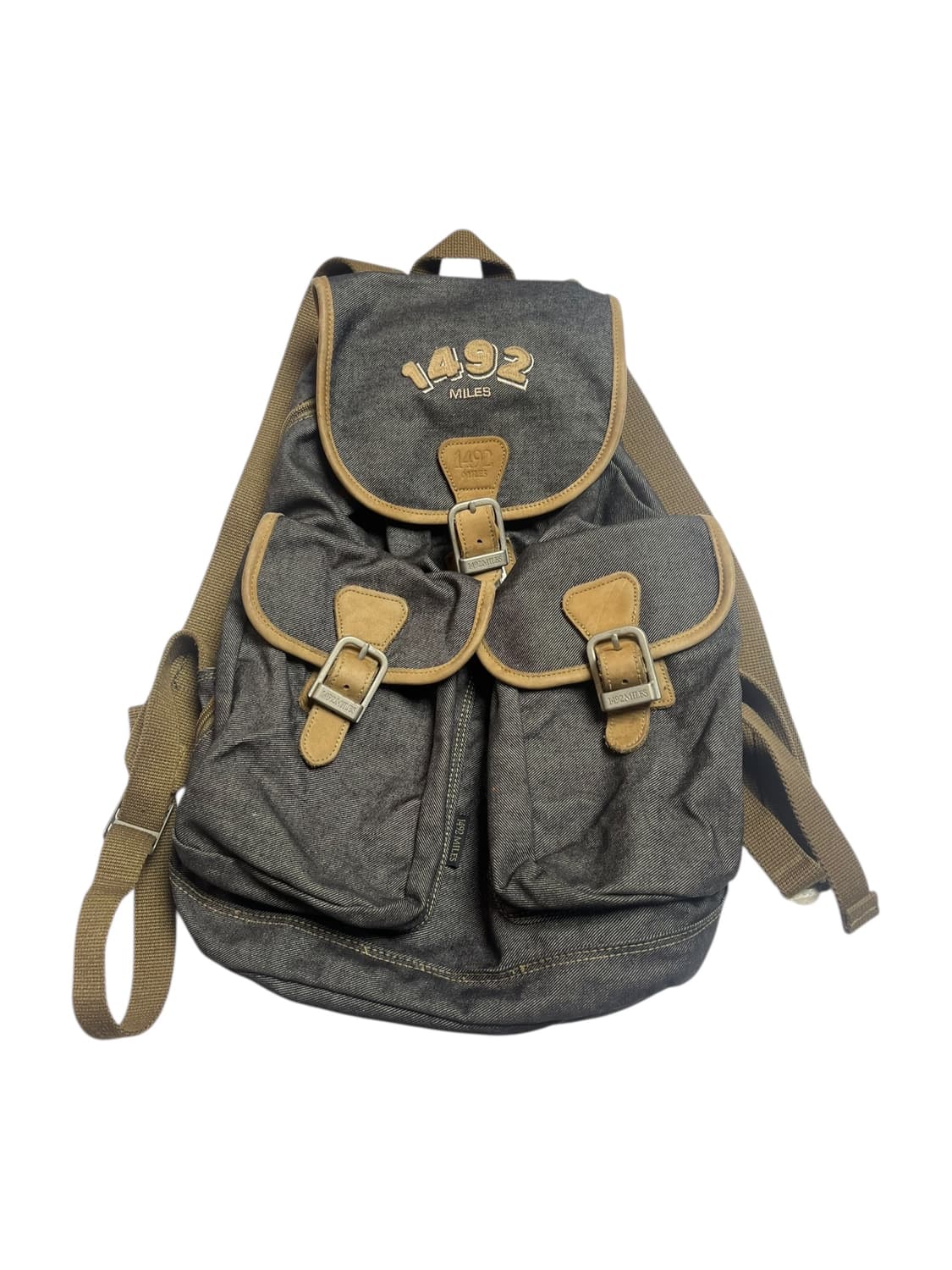 1942Miles 빈티지 투포켓 백팩 상품이미지1